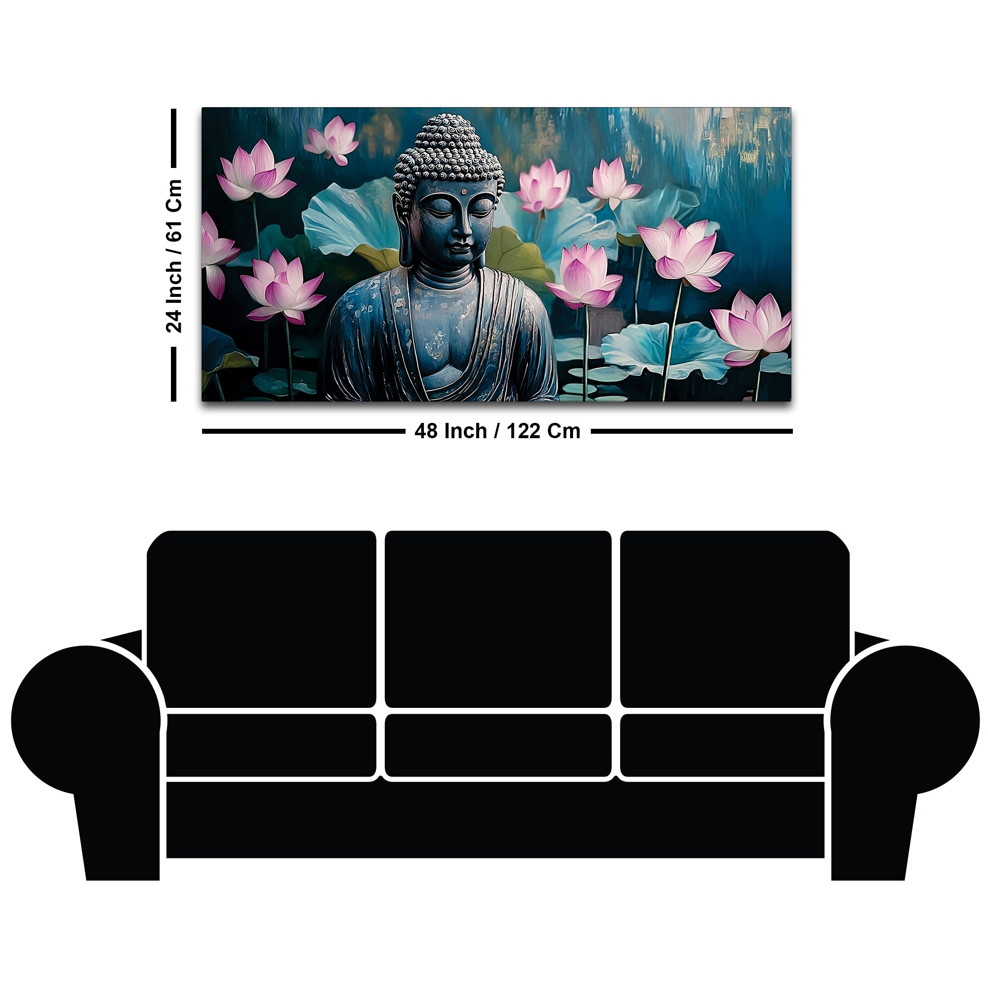 Buddha Artwork Painting for Living Room