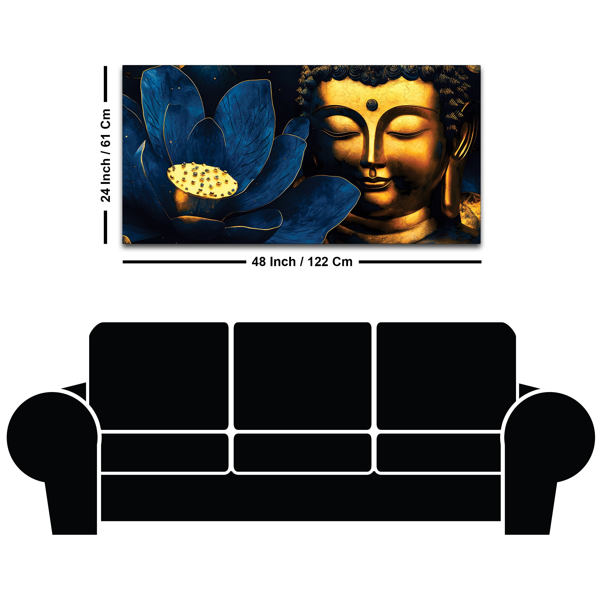 Buddha Balance Painting for Wall Art Decor