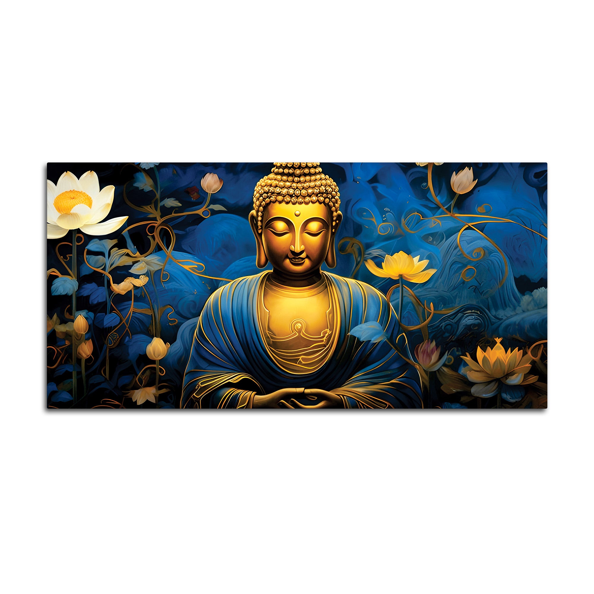 Buddha Blessing Painting for Good Vibes Home Décor