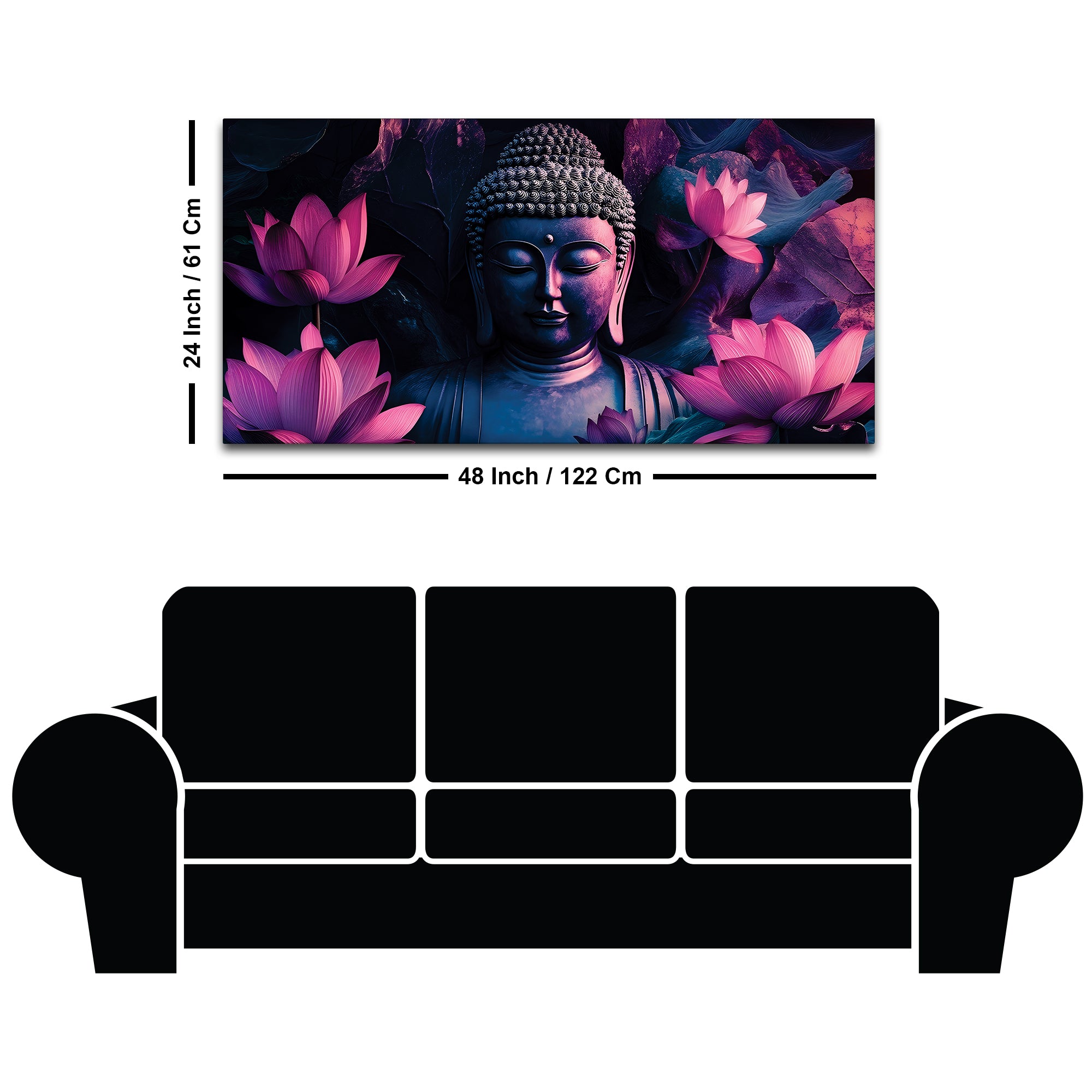 Buddha Blessing Painting for Home Positivity