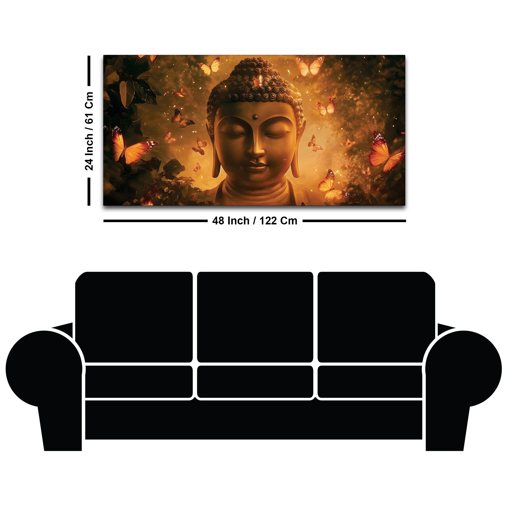 Buddha Calm Painting for Home Wall Art