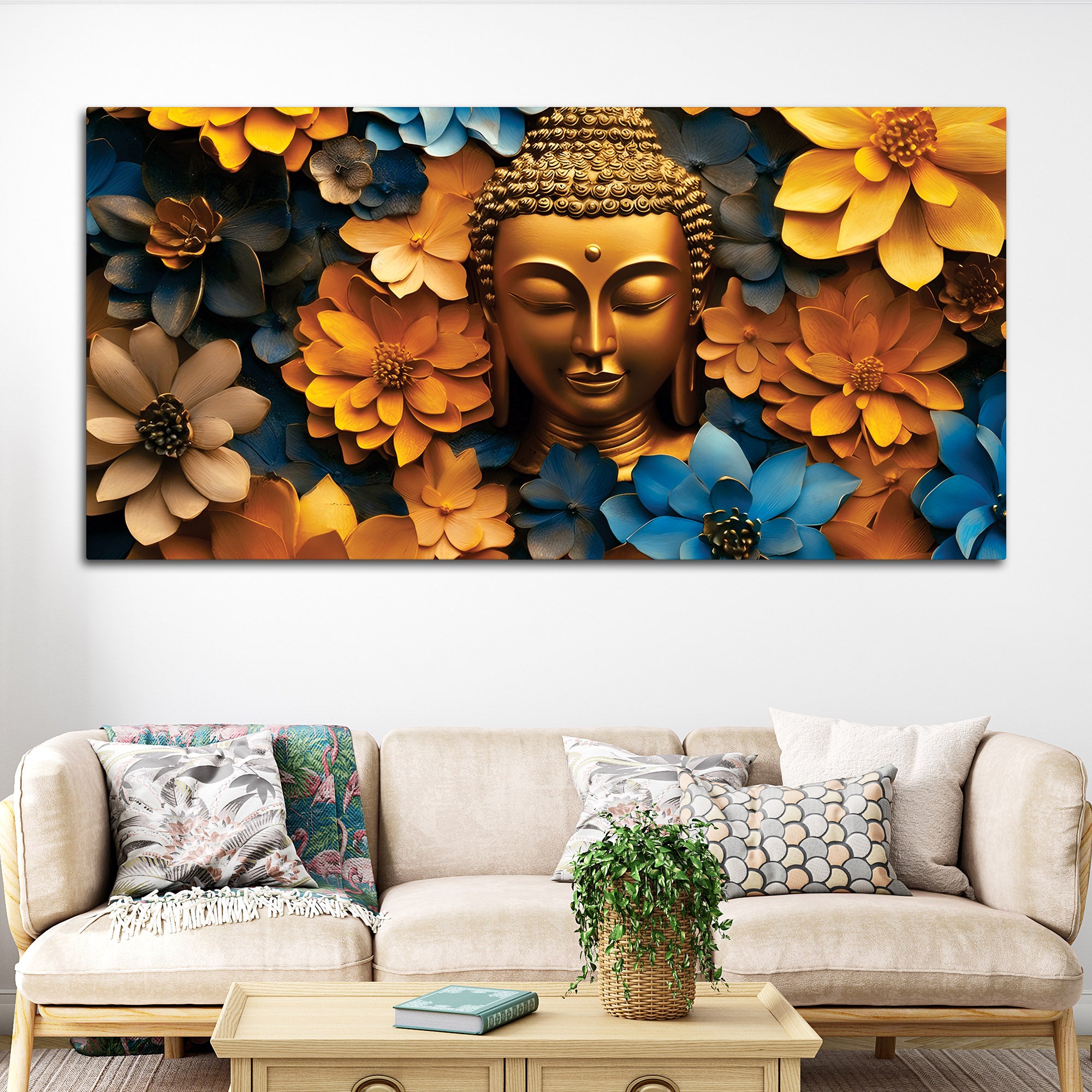 Buddha Calm Soul Painting for Living Room
