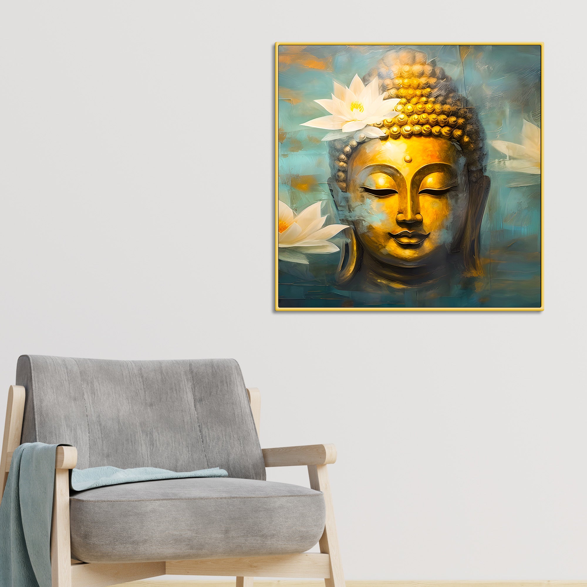 Buddha Canvas Art for Spiritual Home Decoration