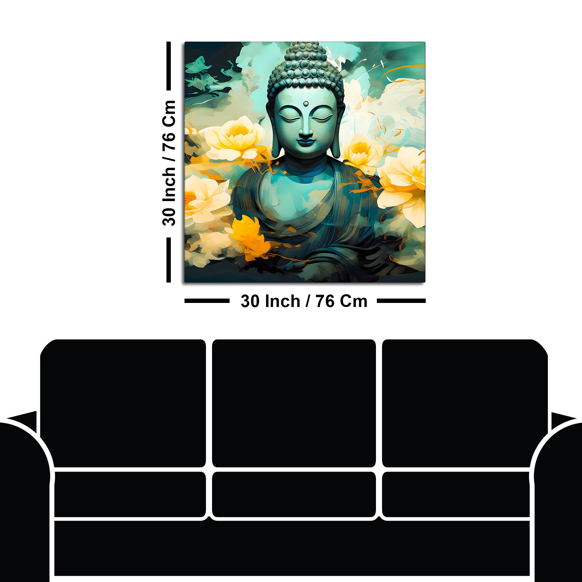 Buddha Canvas Painting for Elegant Home Decoration