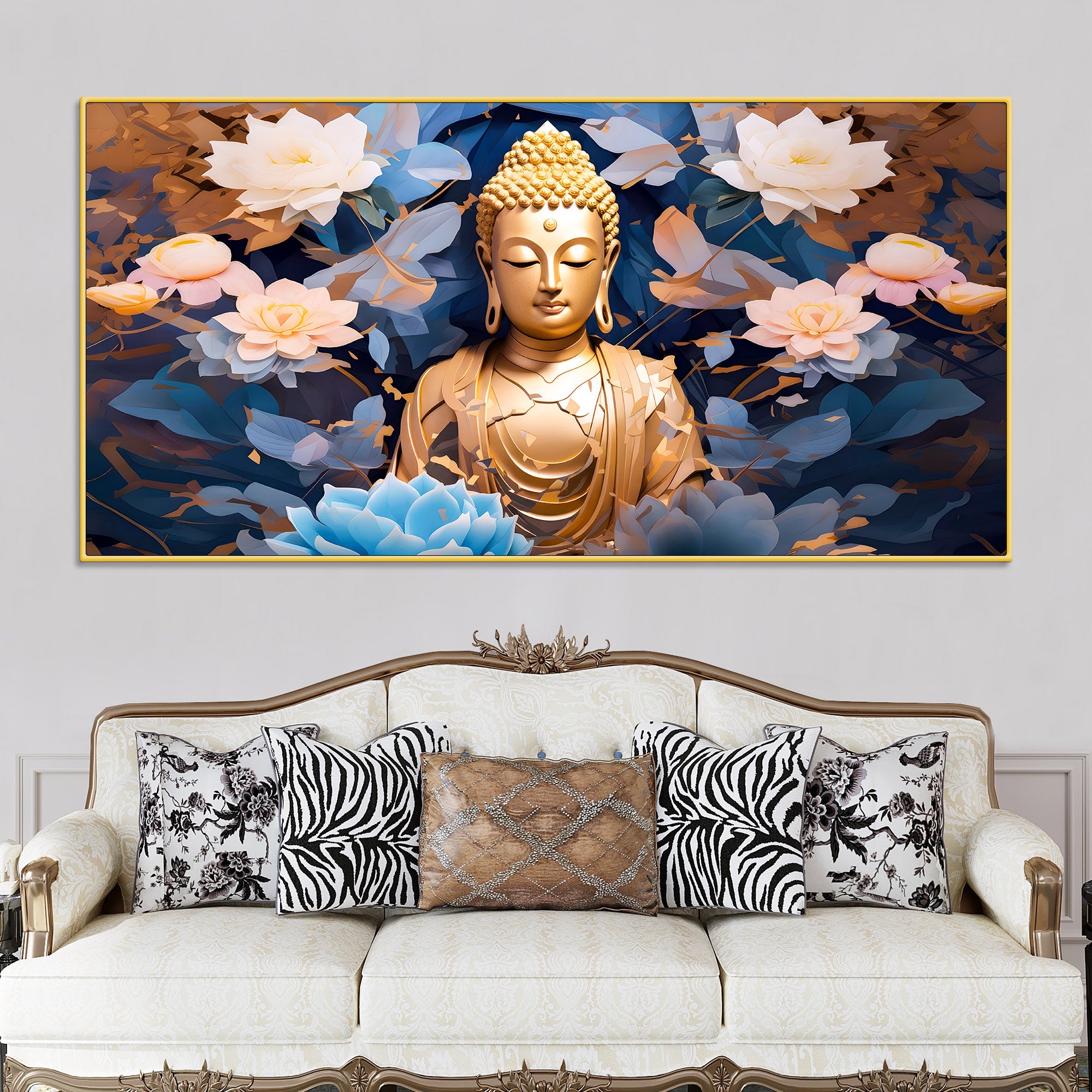 Buddha Canvas Wall Painting for Stylish Home Décor