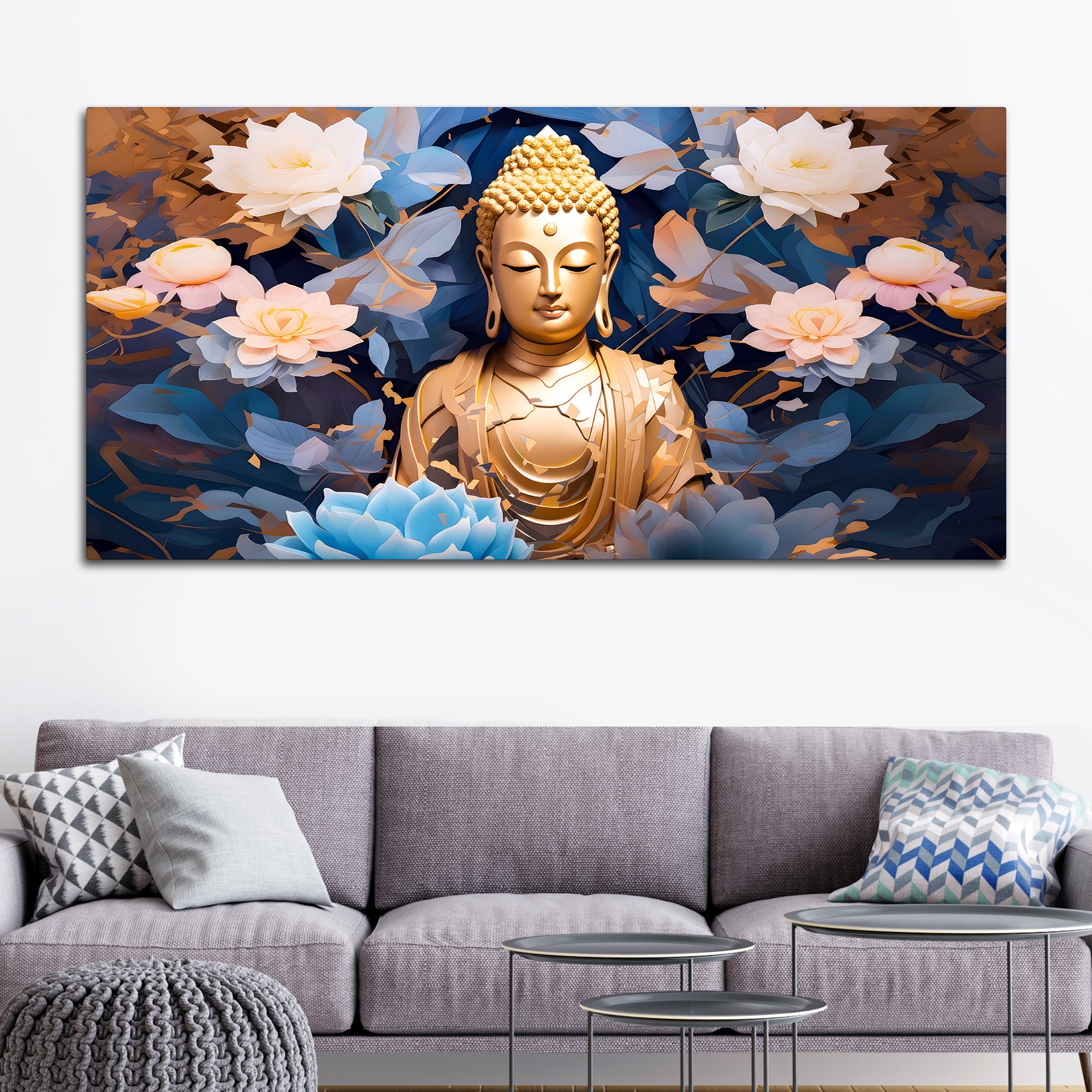 Buddha Canvas Wall Painting for Stylish Home Décor