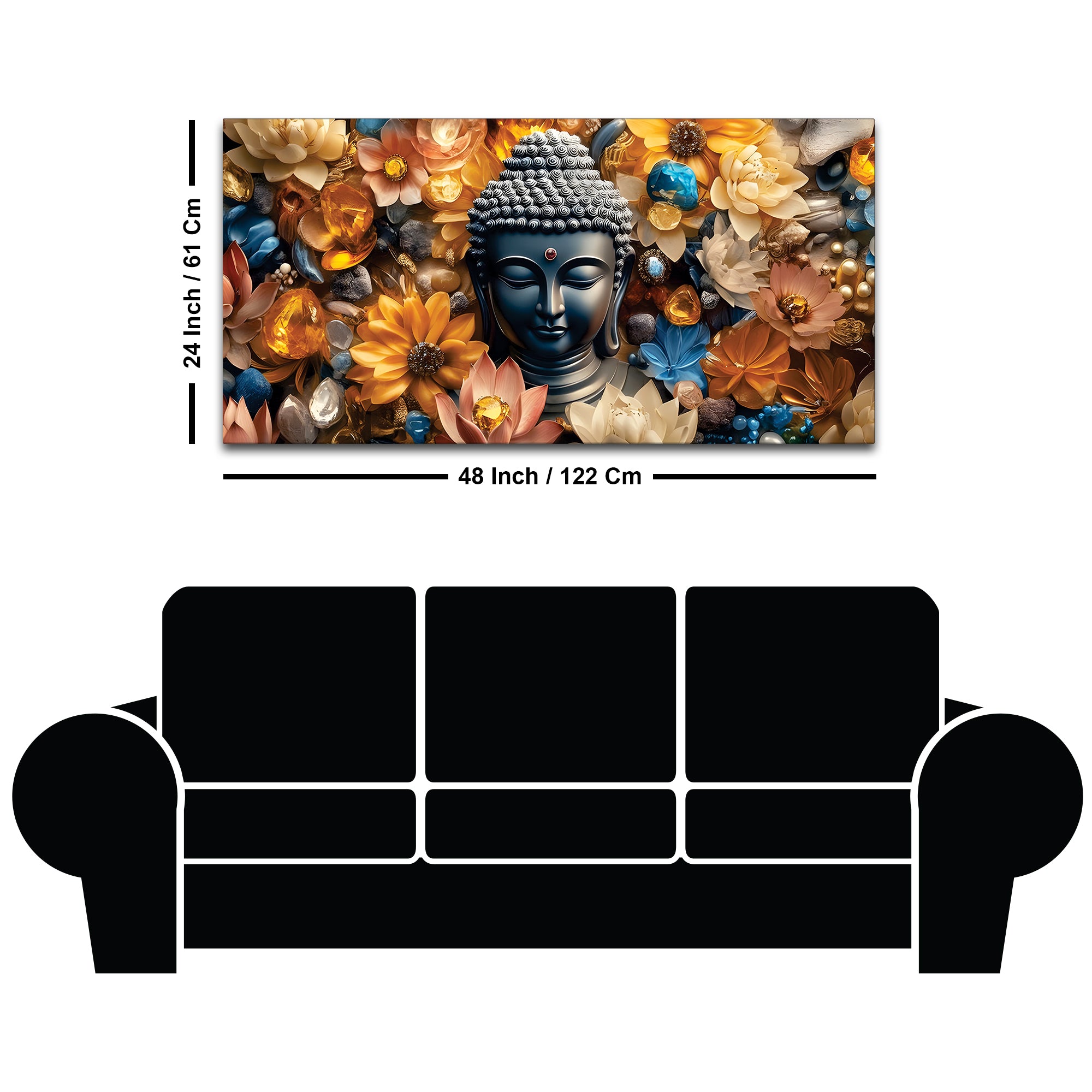 Buddha Consciousness Painting for Wall Art