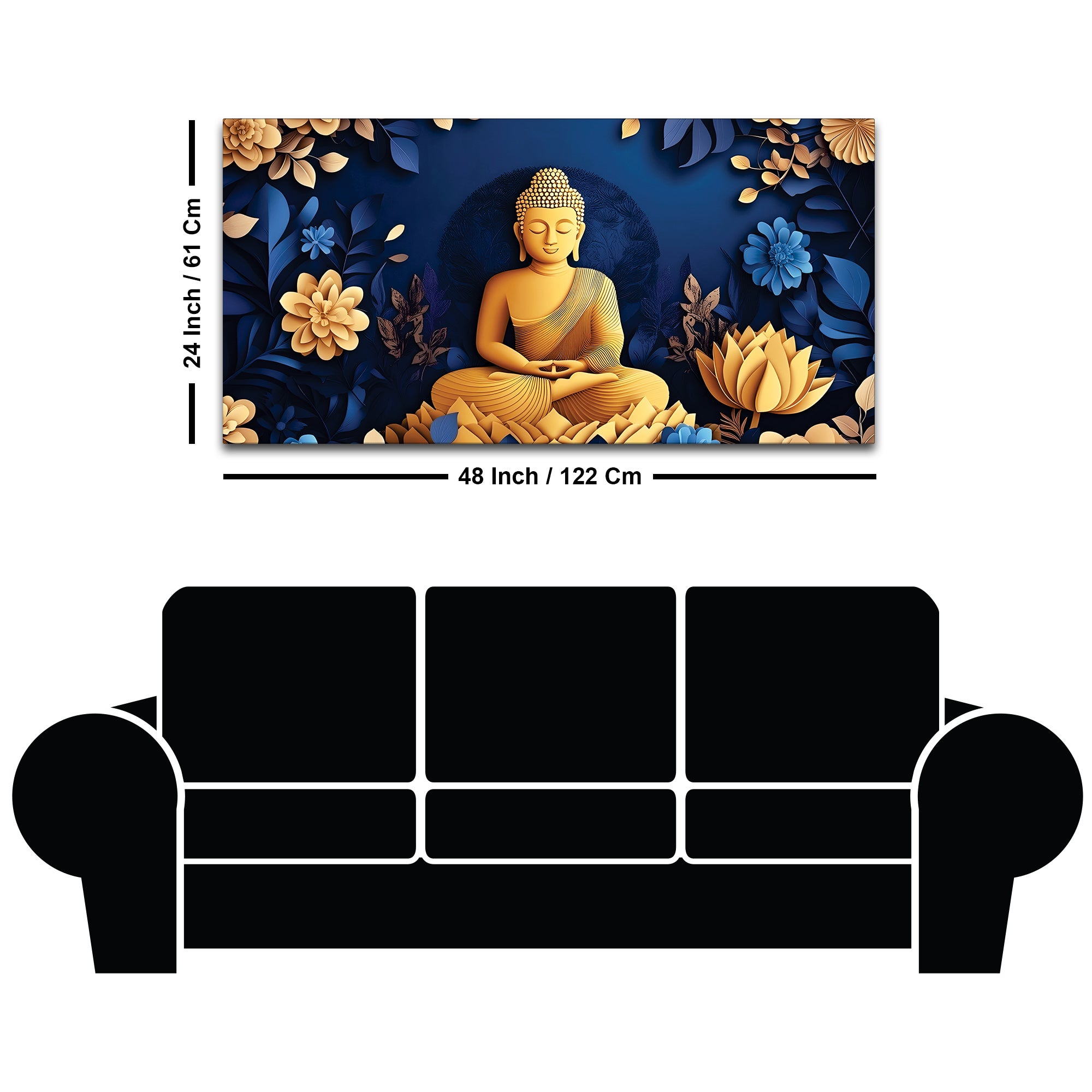 Buddha Devotional Painting for Decor