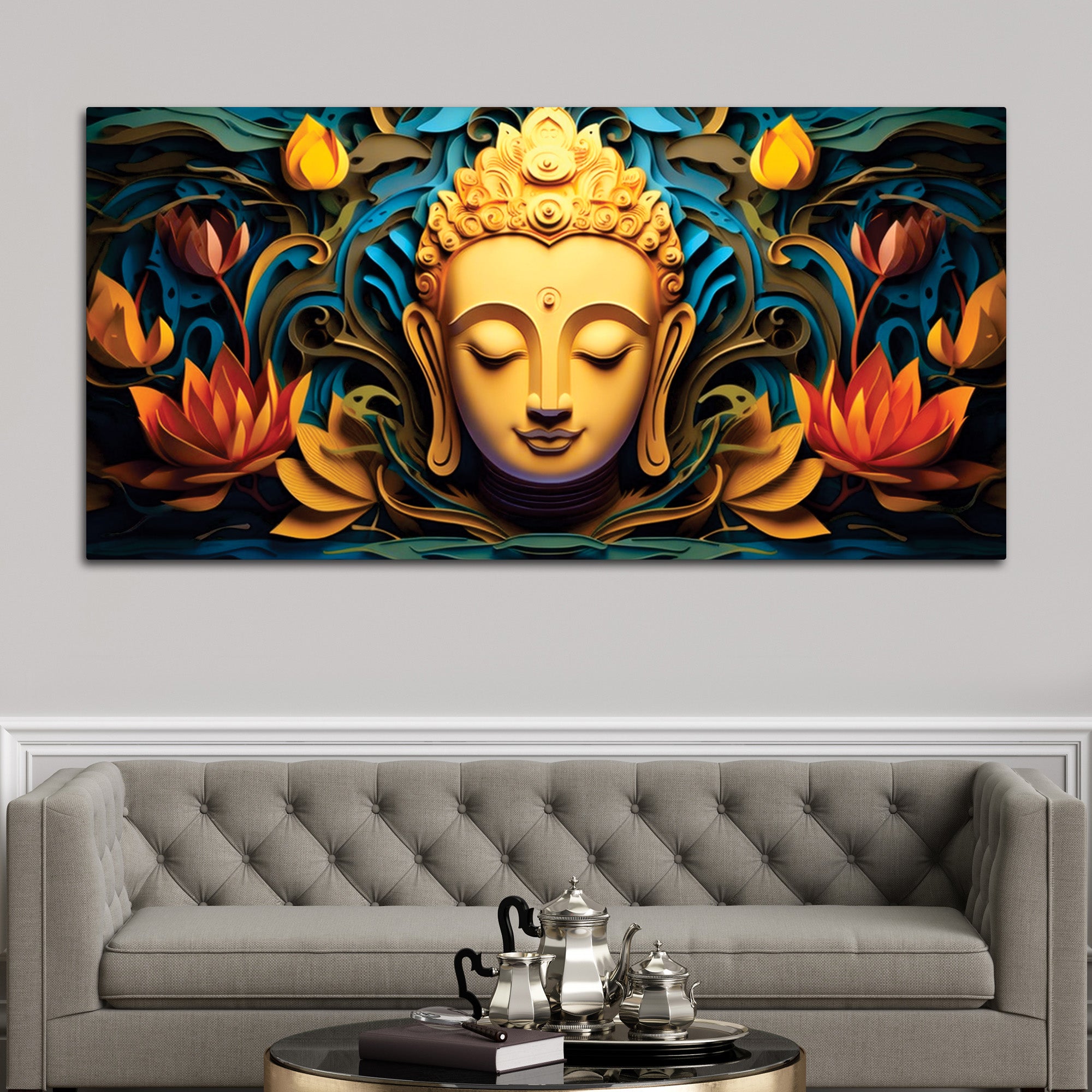 Buddha Divine Calm Painting for Decor