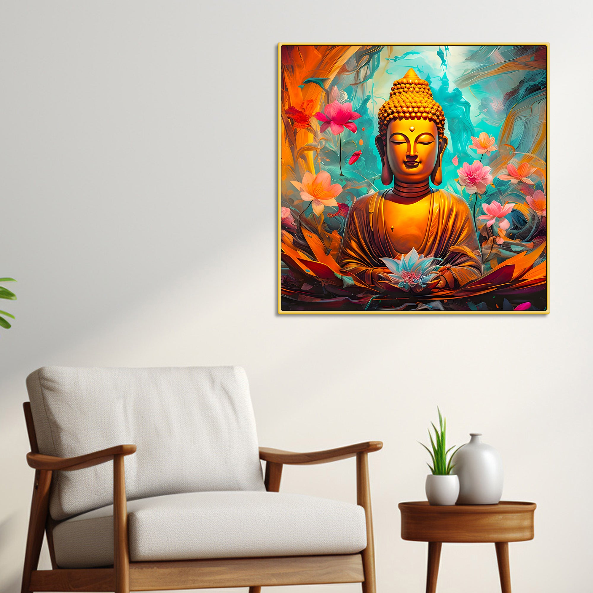 buddha-elegant-spiritual-wall-painting