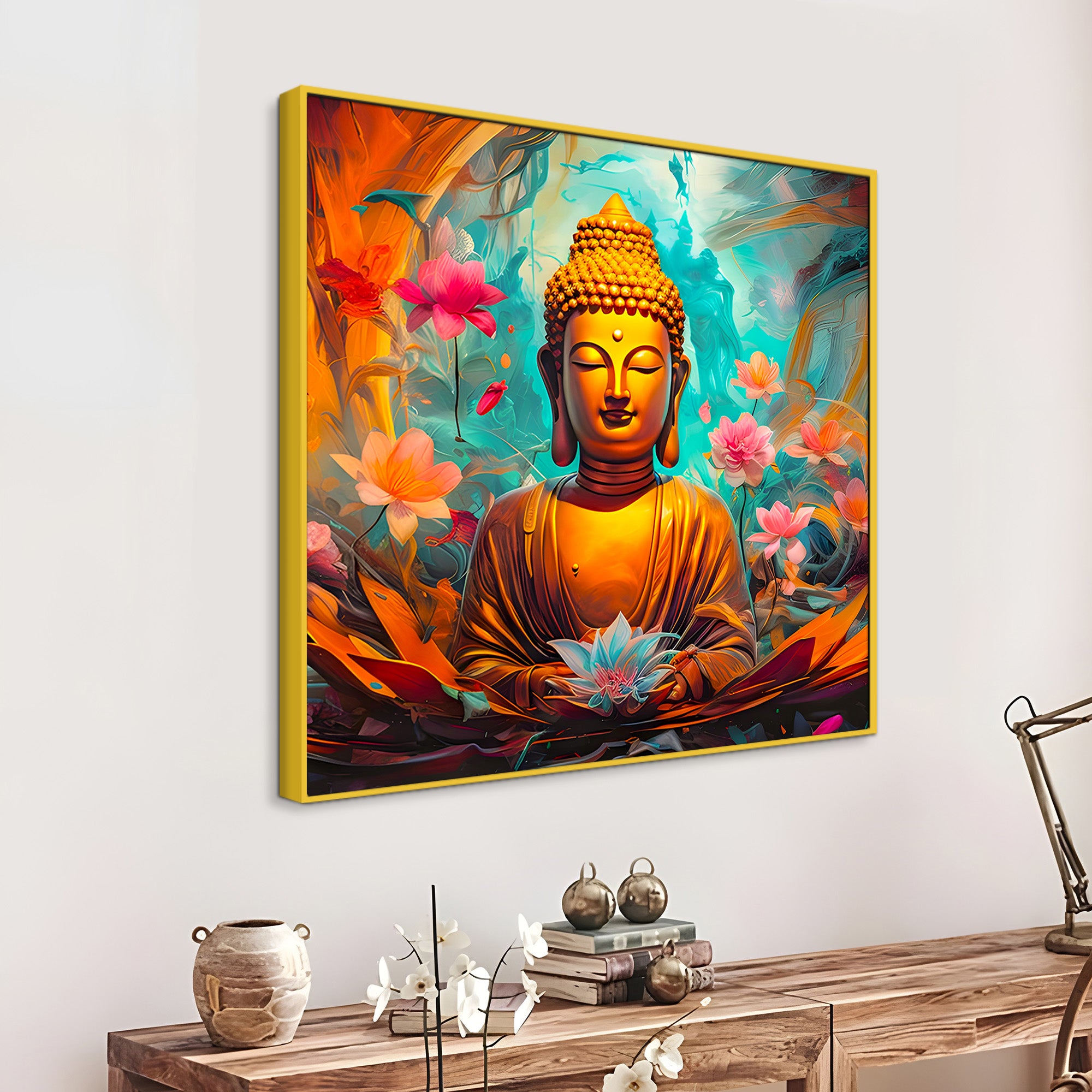 Buddha Elegant Spiritual Wall Painting