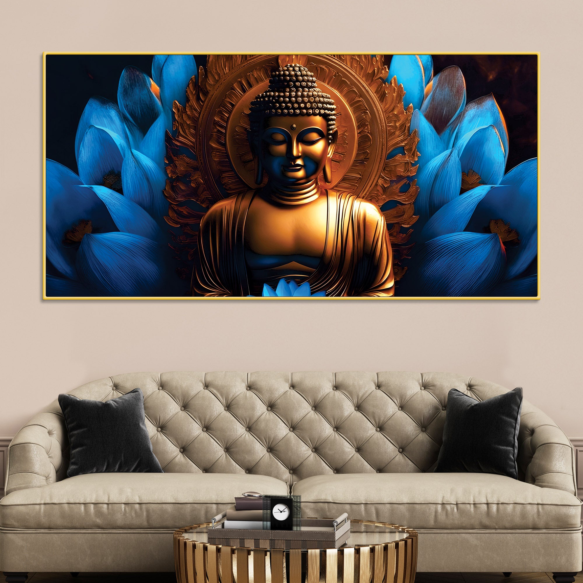 Buddha Enlightenment Painting for Interiors