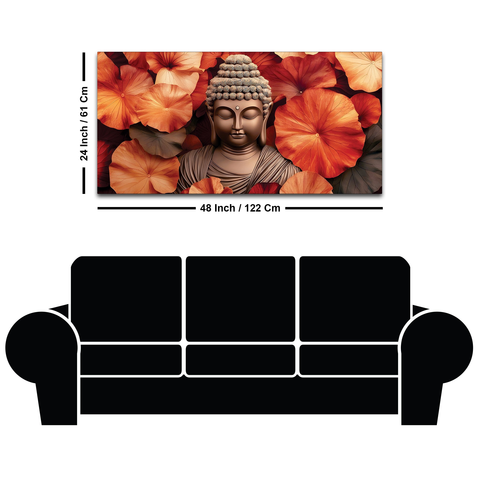 Buddha Grace Painting for Interior Decoration