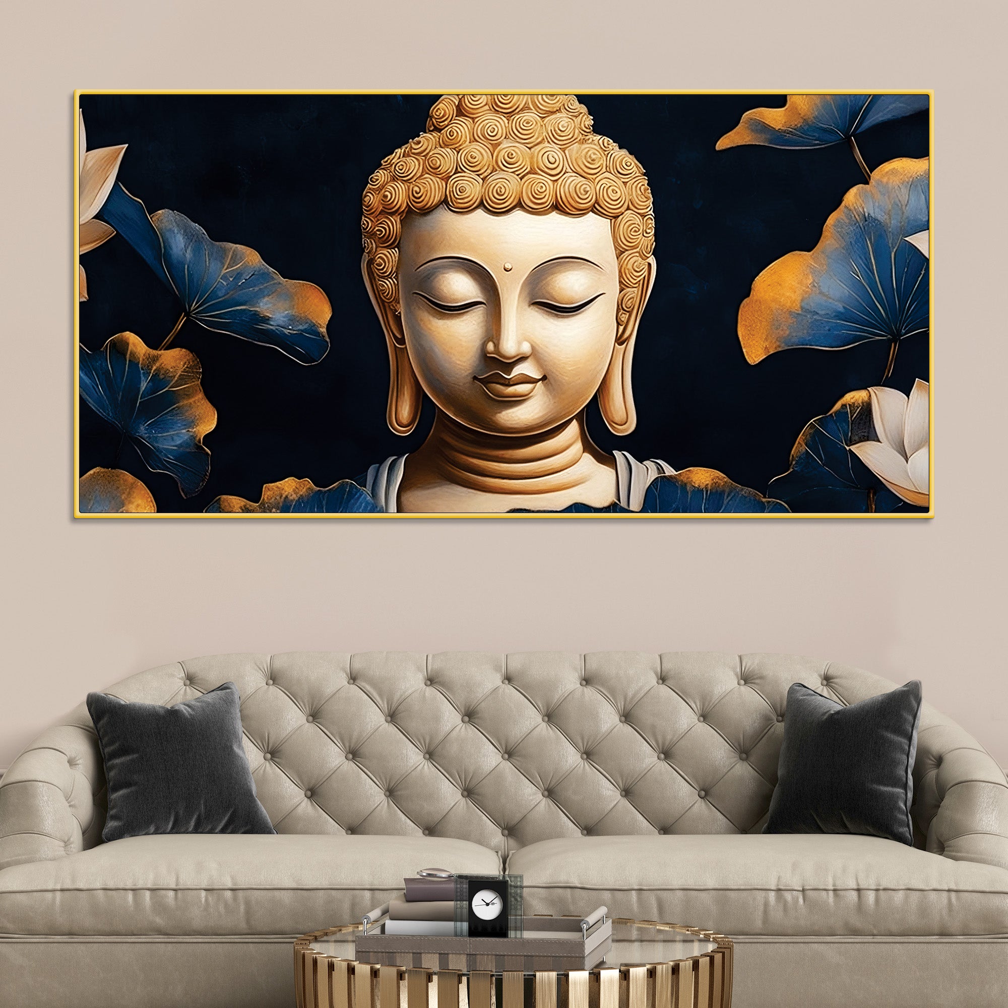 Buddha Harmony Painting for Interior Decoration