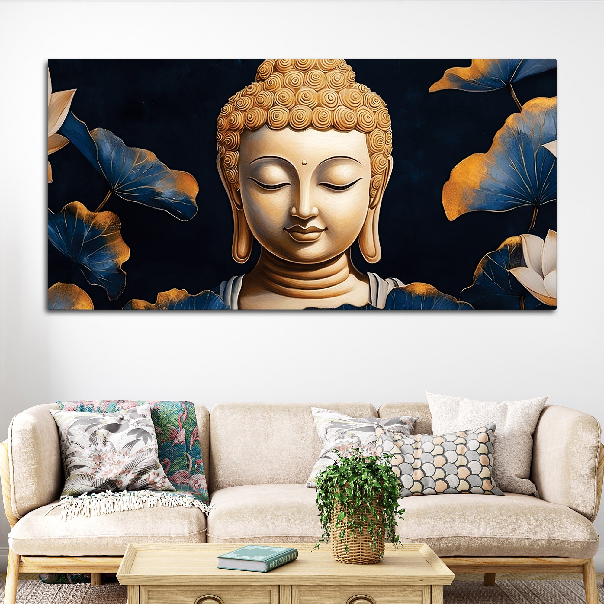 Buddha Harmony Painting for Interior Decoration