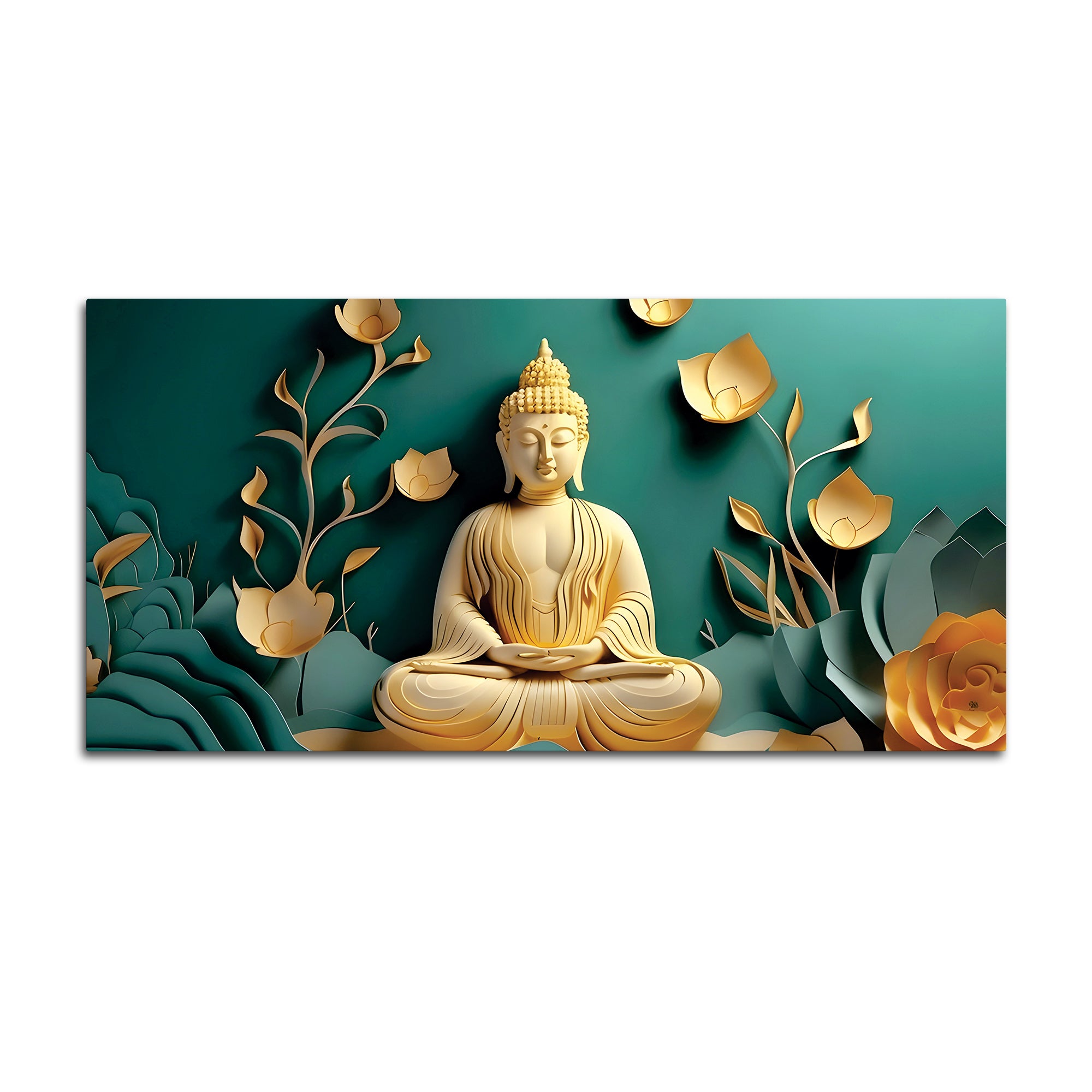 Buddha Wall Painting – Luxury Spiritual Decor