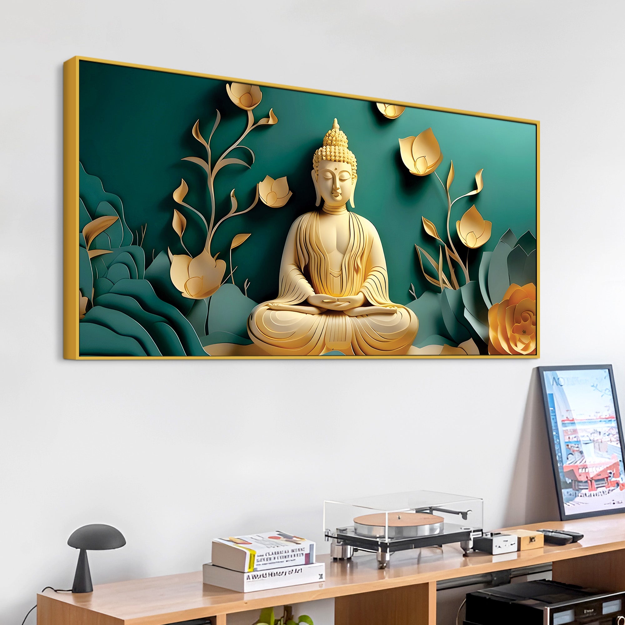 Buddha Wall Painting – Luxury Spiritual Decor