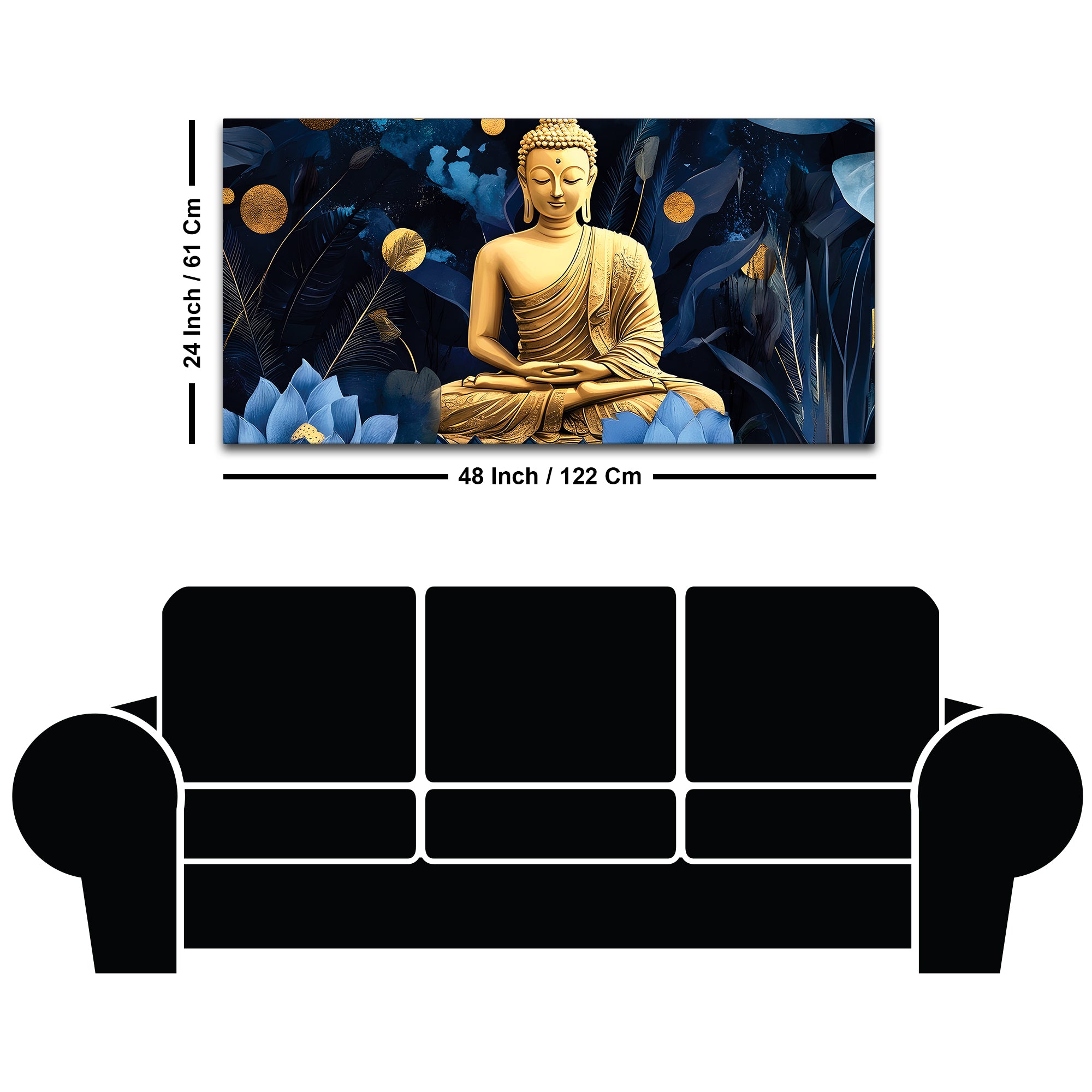 Buddha Meditation Art Painting for Home