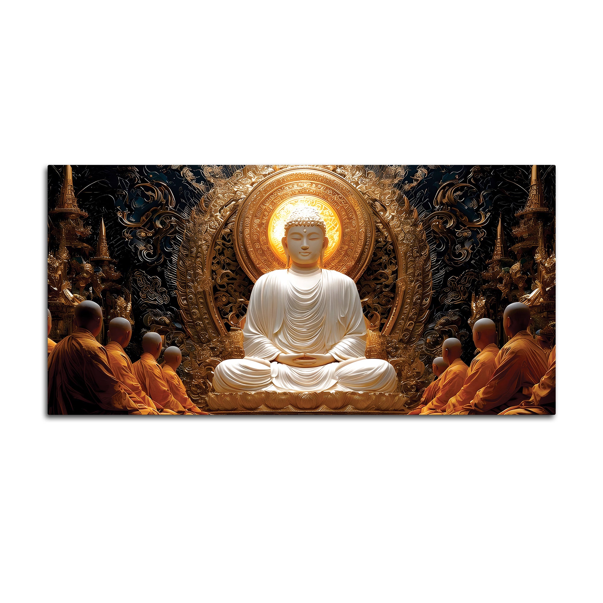 Buddha Meditation Canvas Wall Art – Peaceful Home Decor