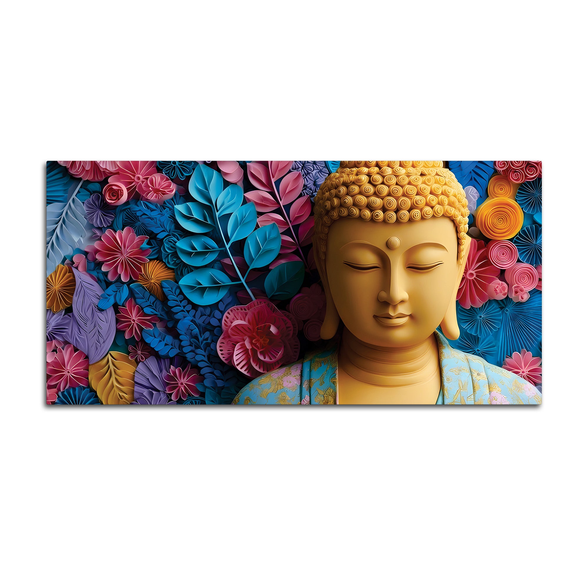 Buddha Meditation Room Wall Painting – Peaceful Vibes