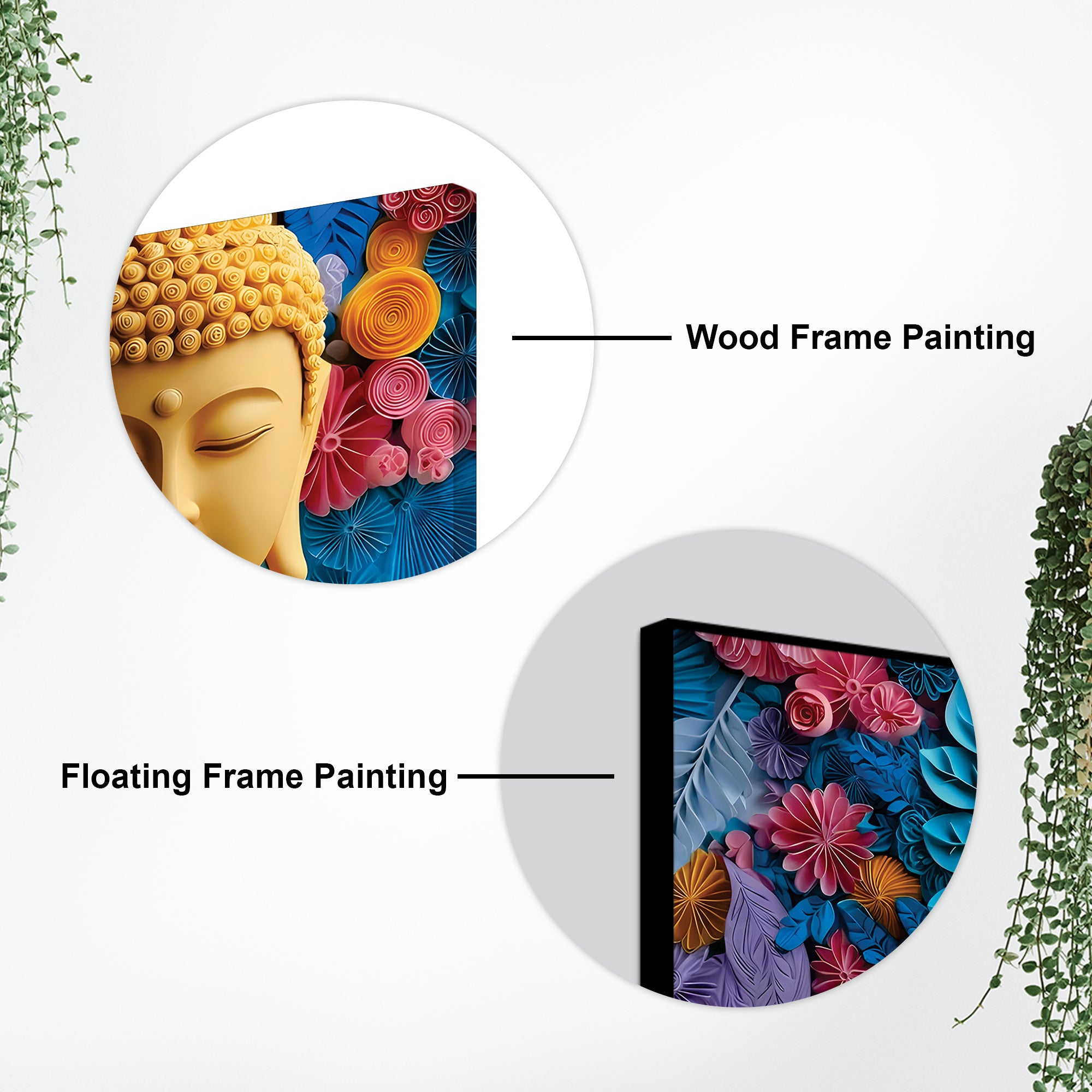 Buddha Meditation Room Wall Painting – Peaceful Vibes