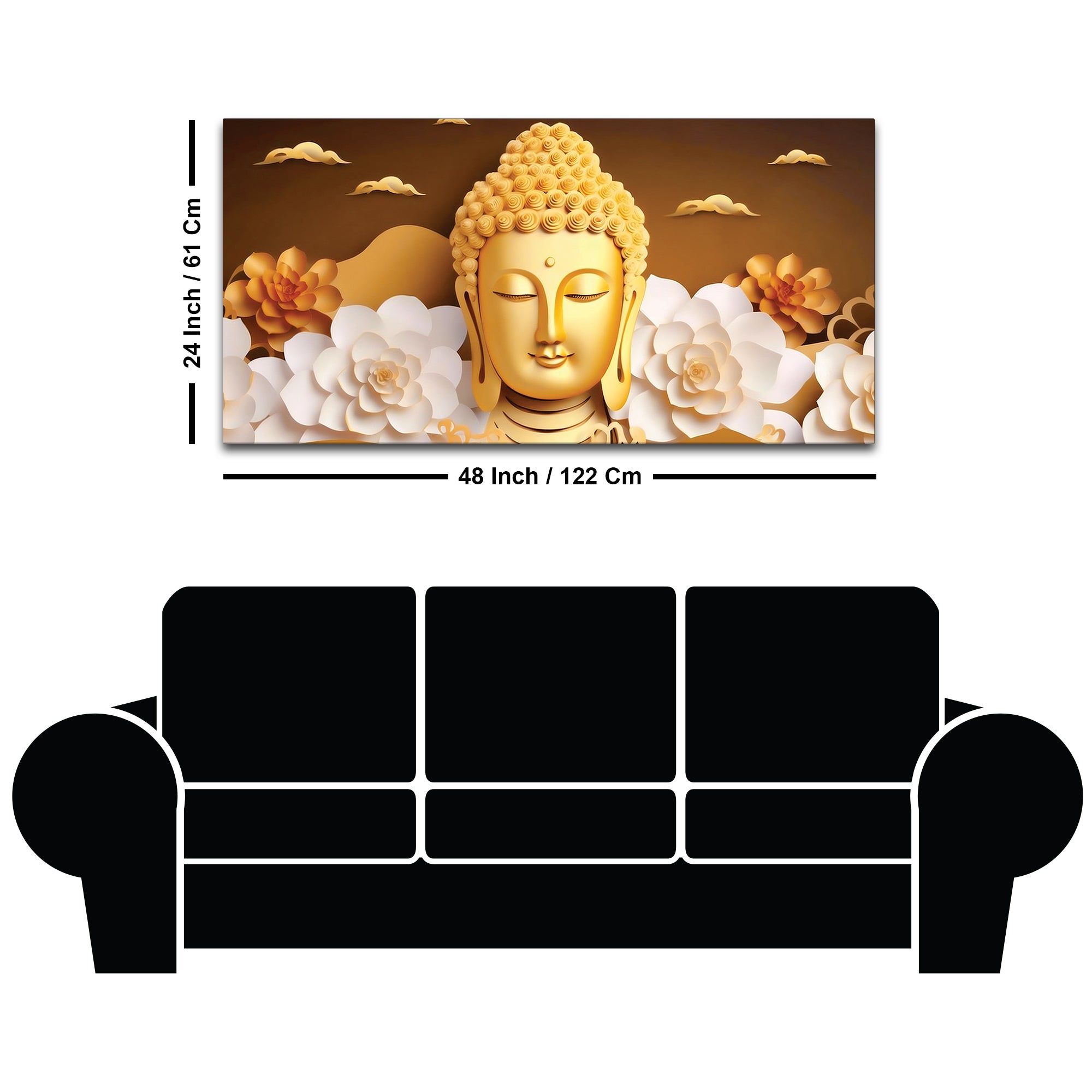 Buddha Mind Peace Painting for Home