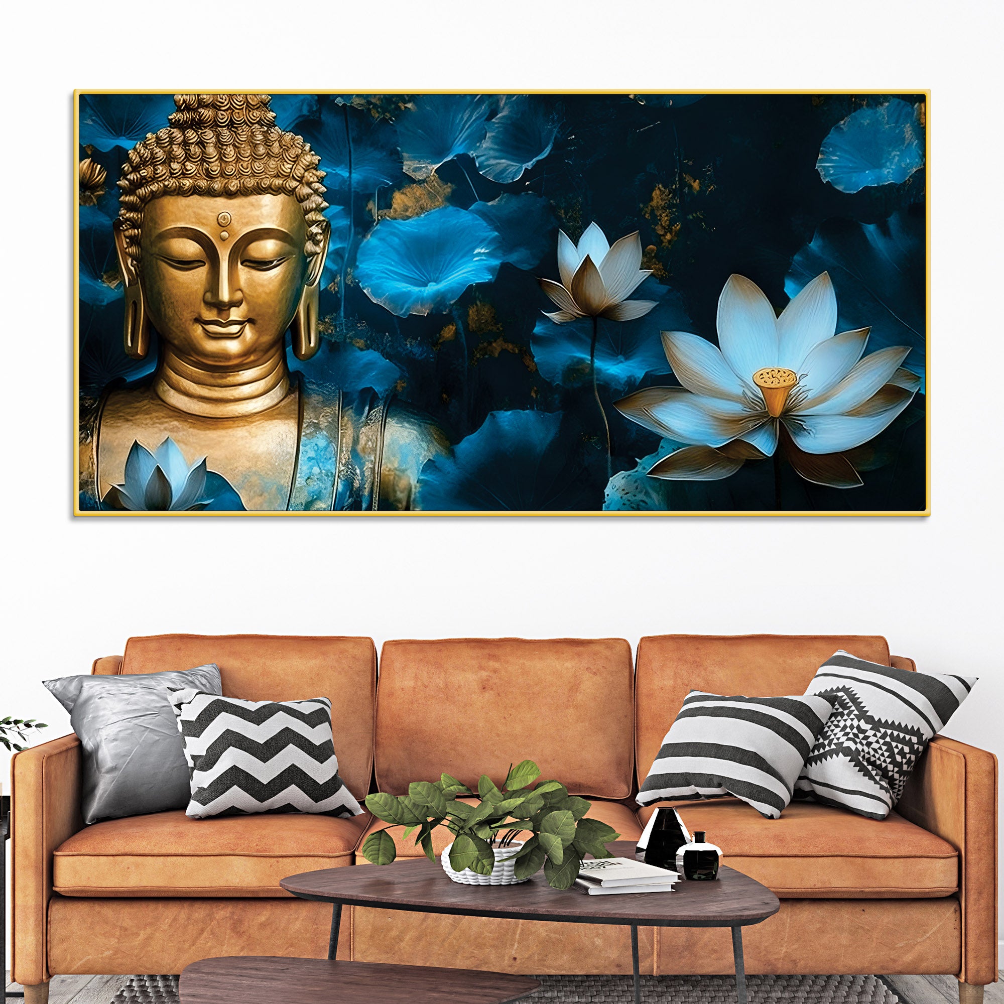 Buddha Mindfulness Painting for Wall Decor