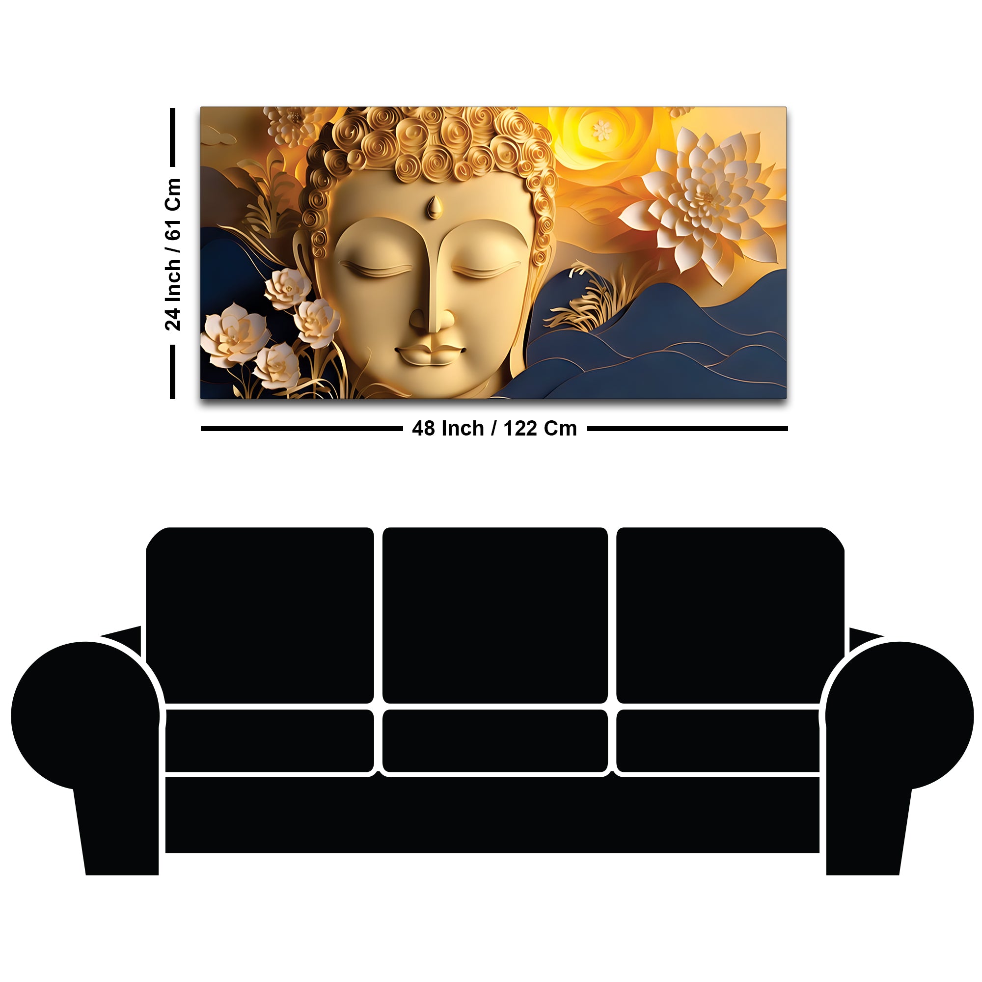 Buddha Modern Spiritual Painting for Wall