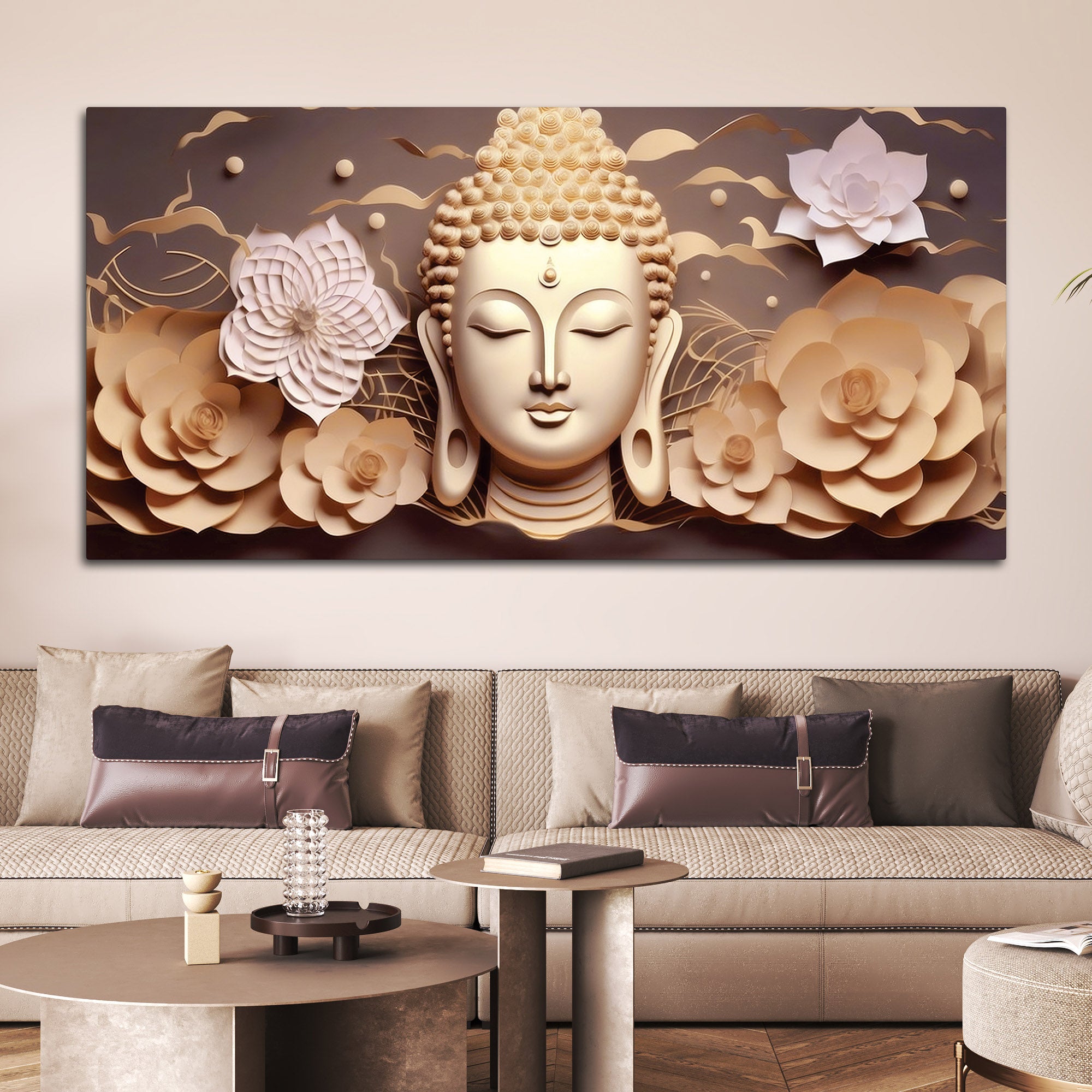 Buddha Peaceful Living Painting for Walls