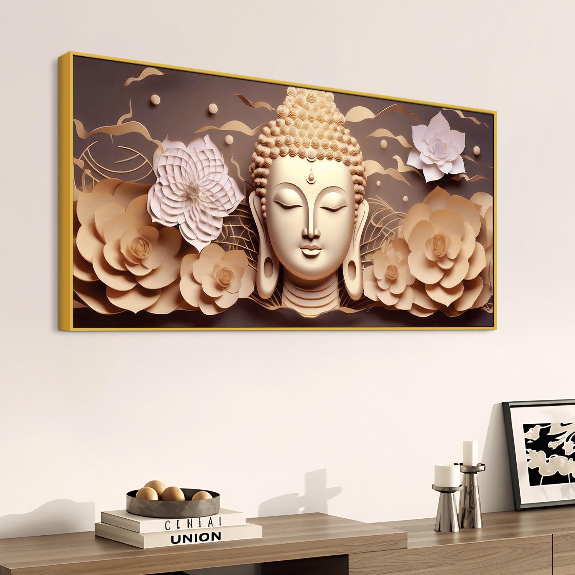 Buddha Peaceful Living Painting for Walls