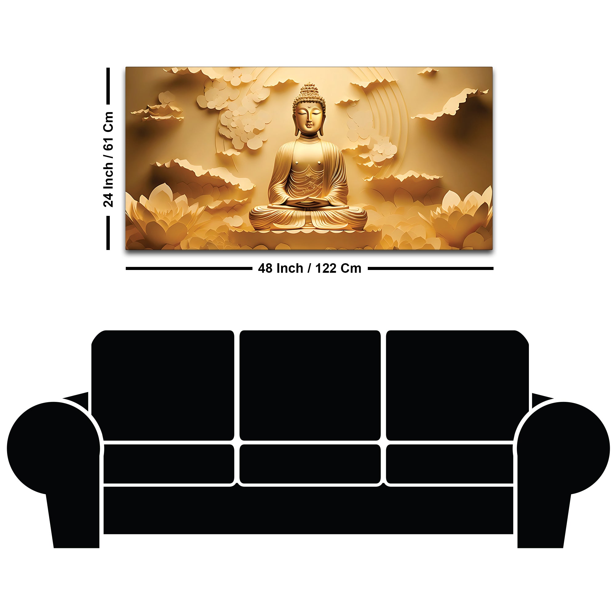 Buddha Sacred Space Painting for Wall Art