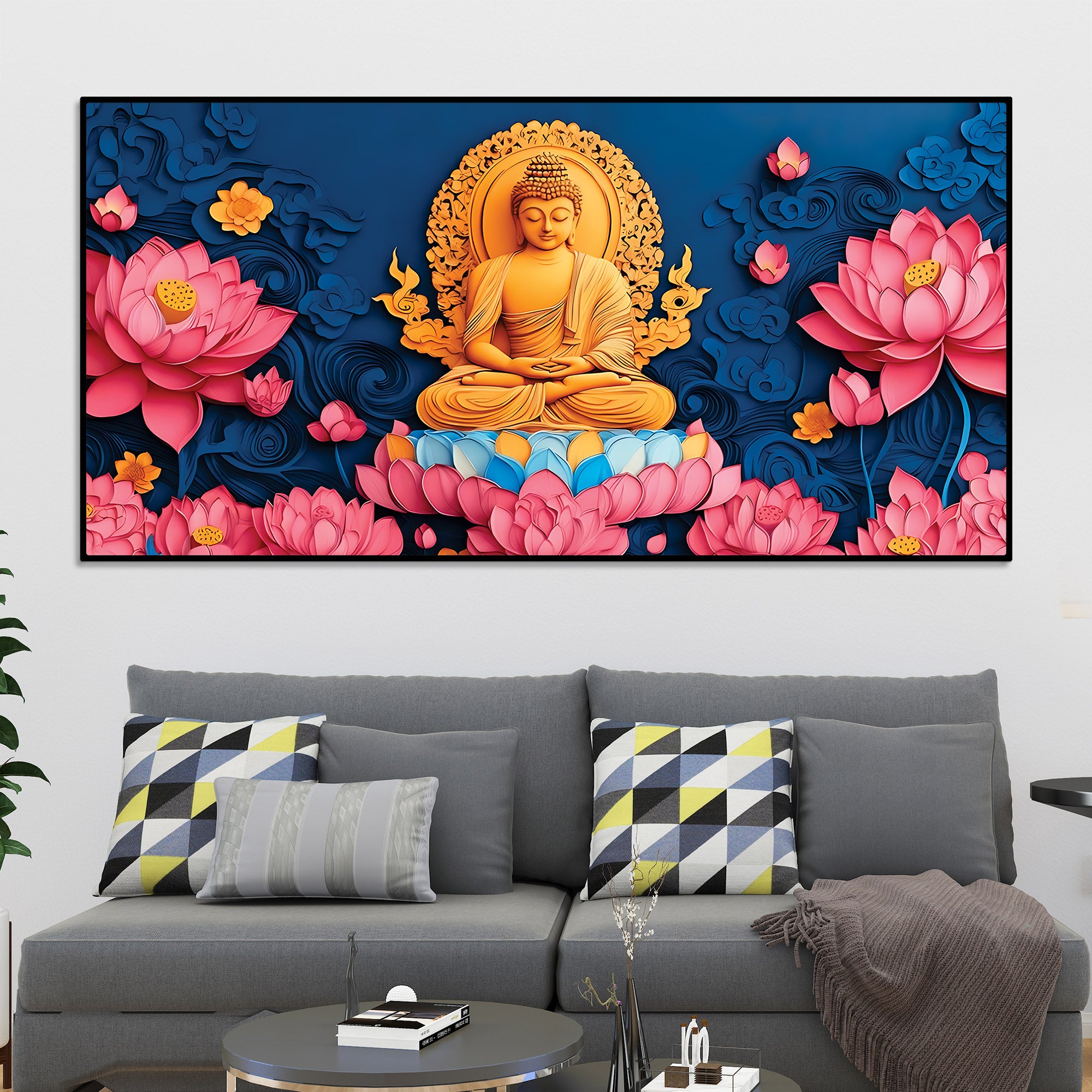 Buddha Serenity Wall Painting for Home