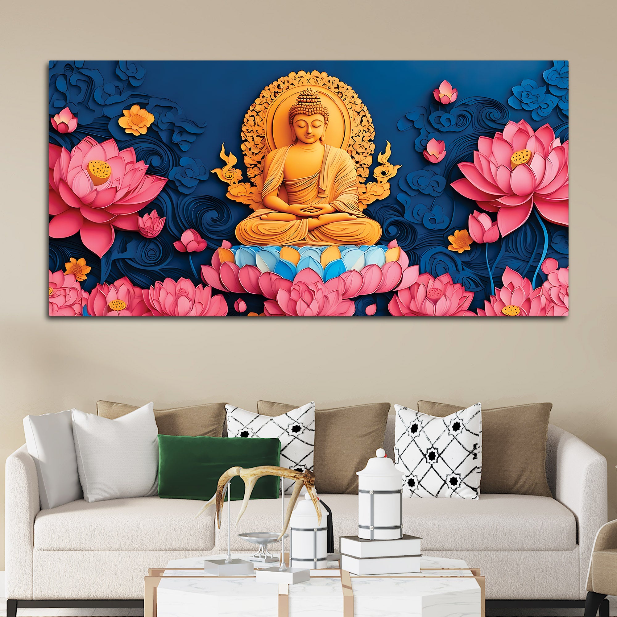 Buddha Serenity Wall Painting for Home