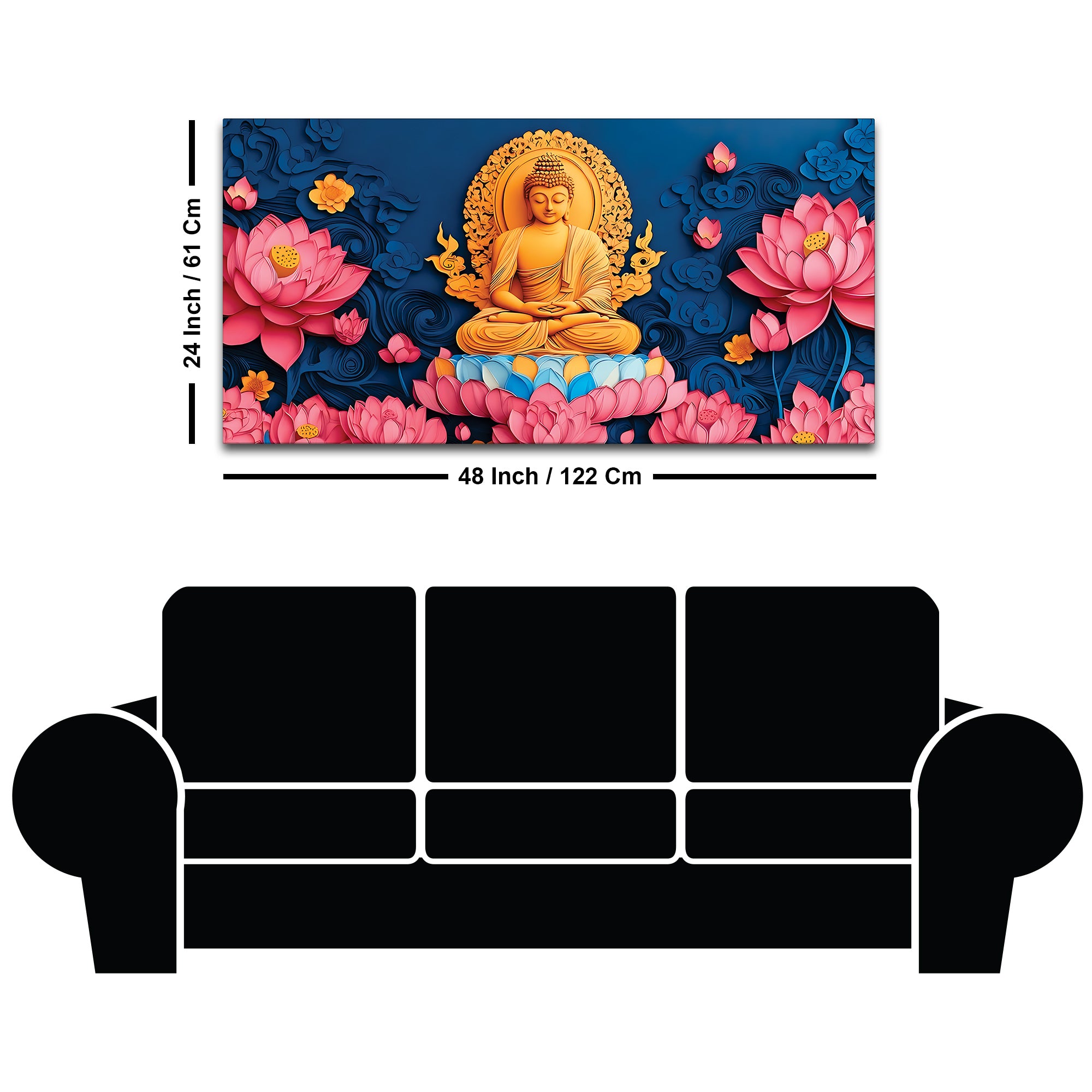 Buddha Serenity Wall Painting for Home