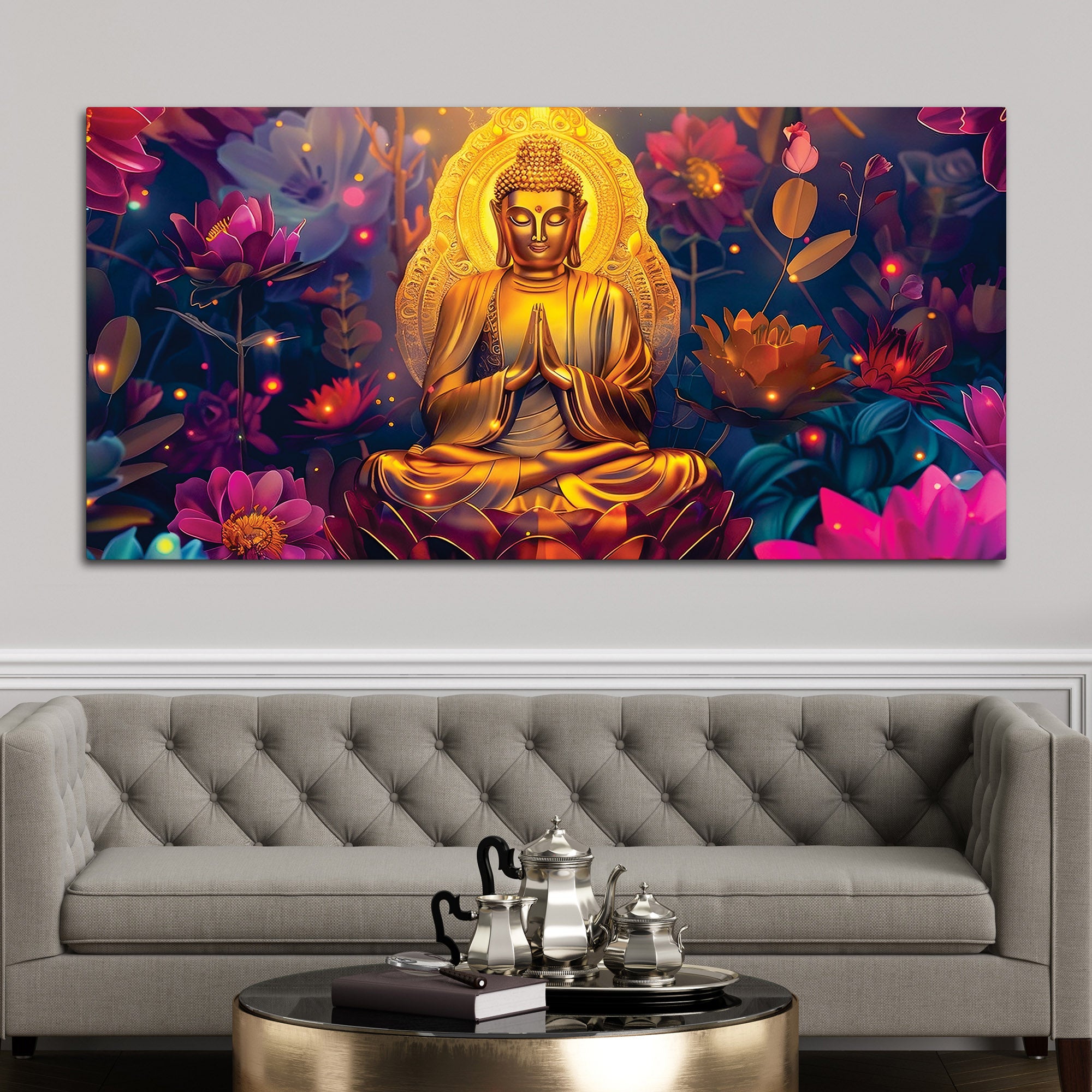 Buddha Soft Light Painting for Home Decor