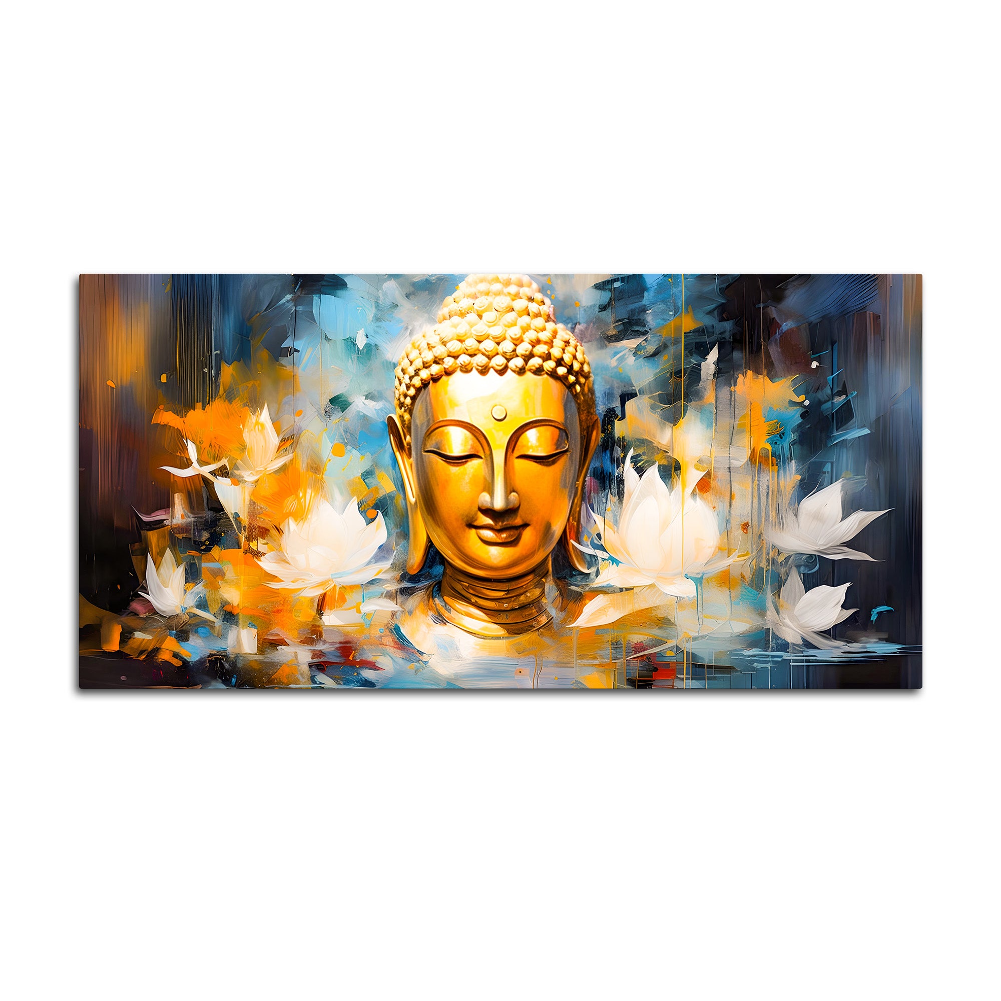 Buddha Spiritual Canvas Wall Painting for Office & Living Room