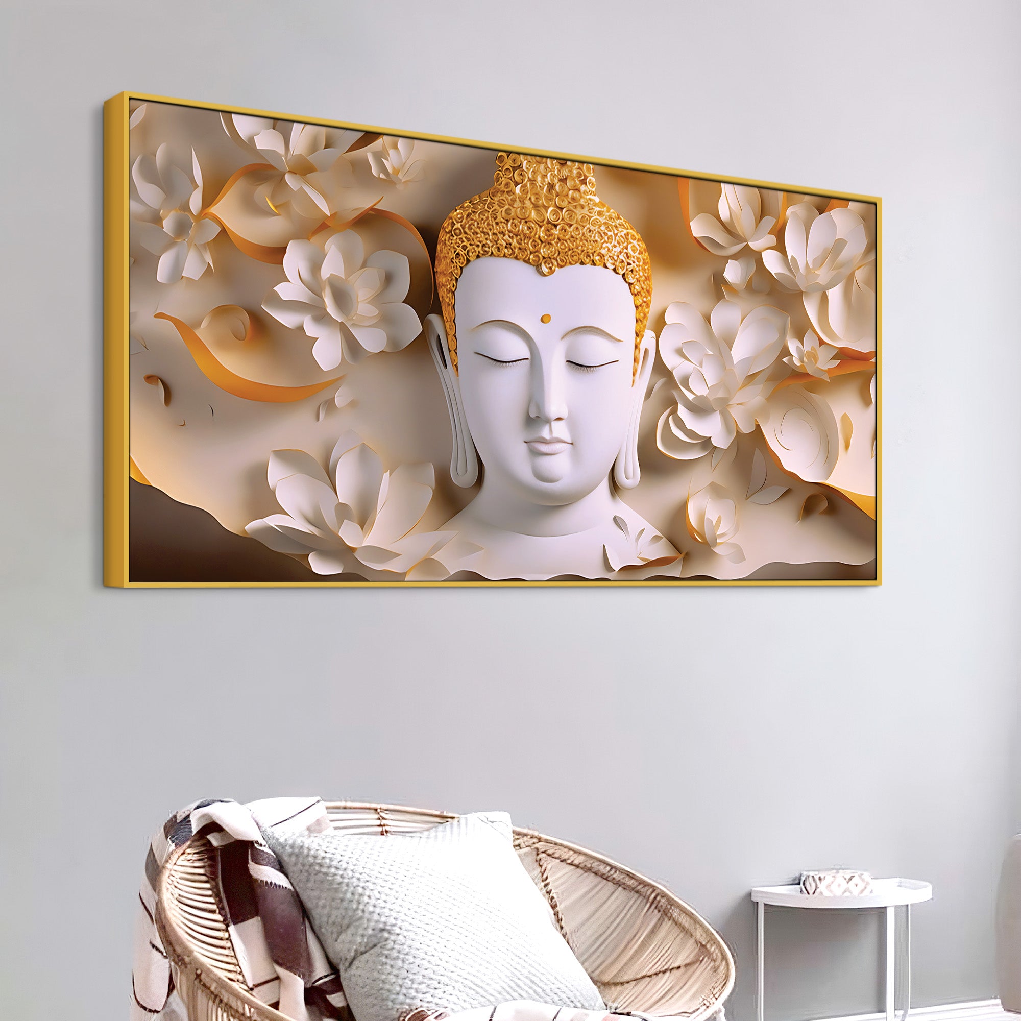 Buddha Spiritual Elegance Painting for Wall