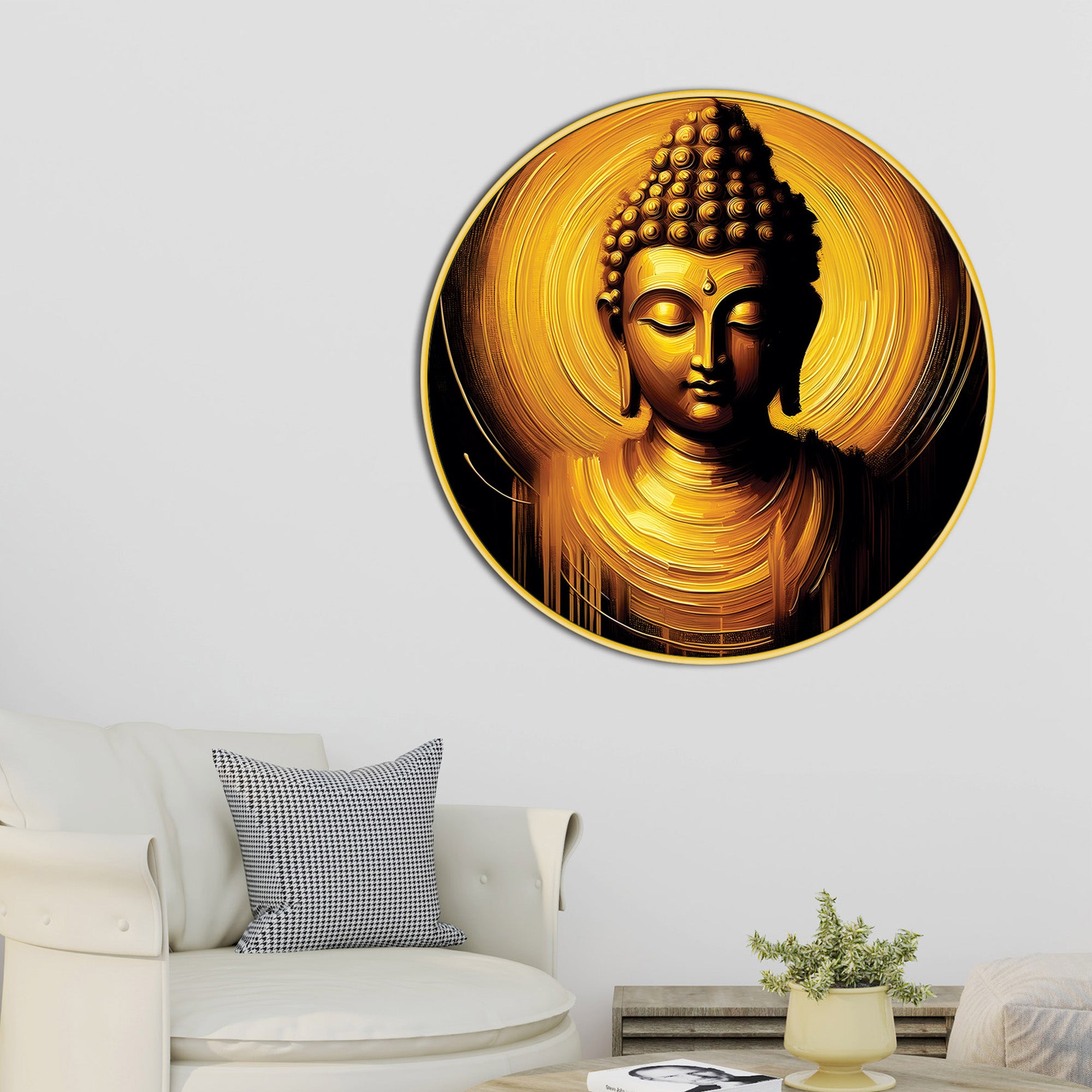 Buddha Spiritual Wall Painting