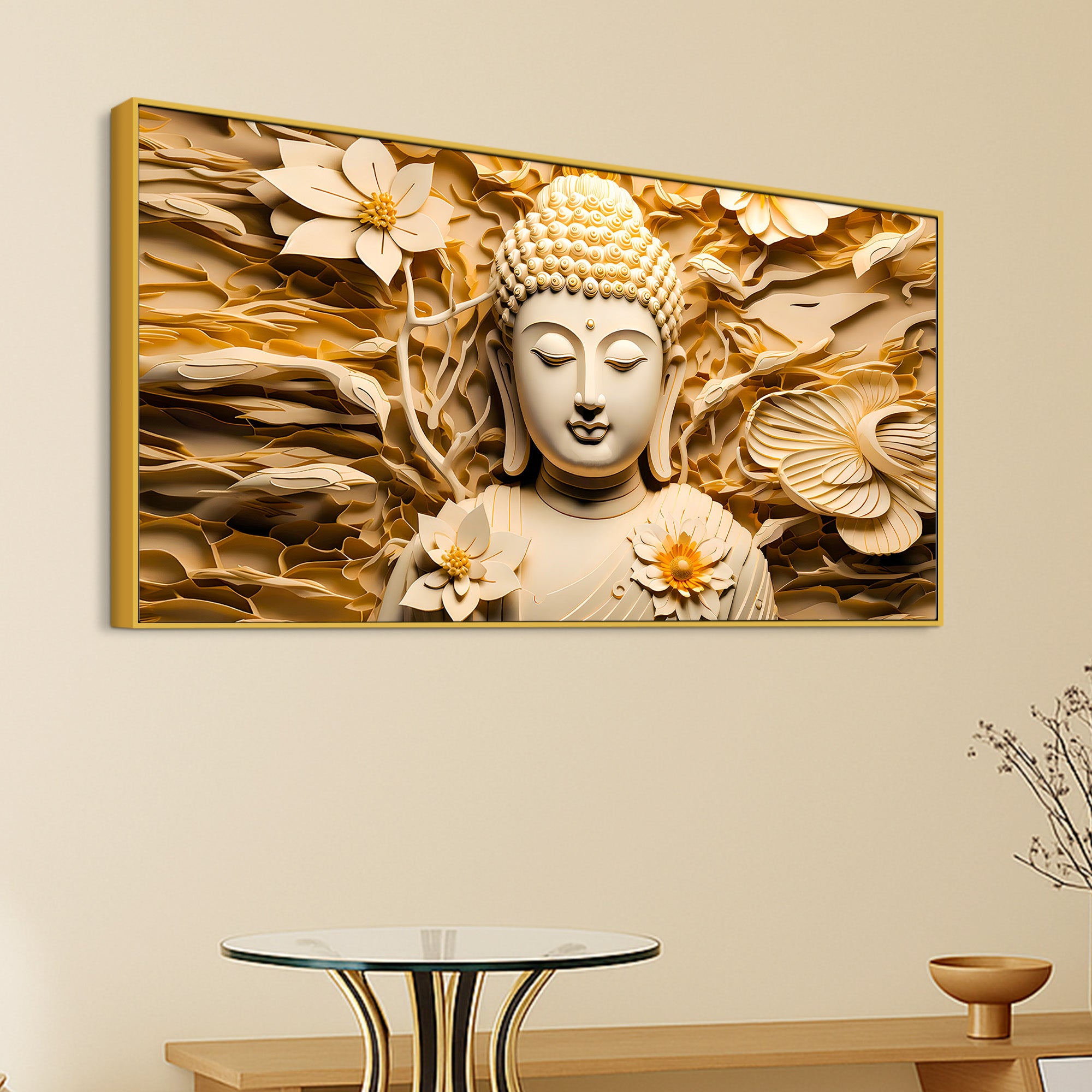 Buddha Spiritual Wall Painting for Home & Office Interior
