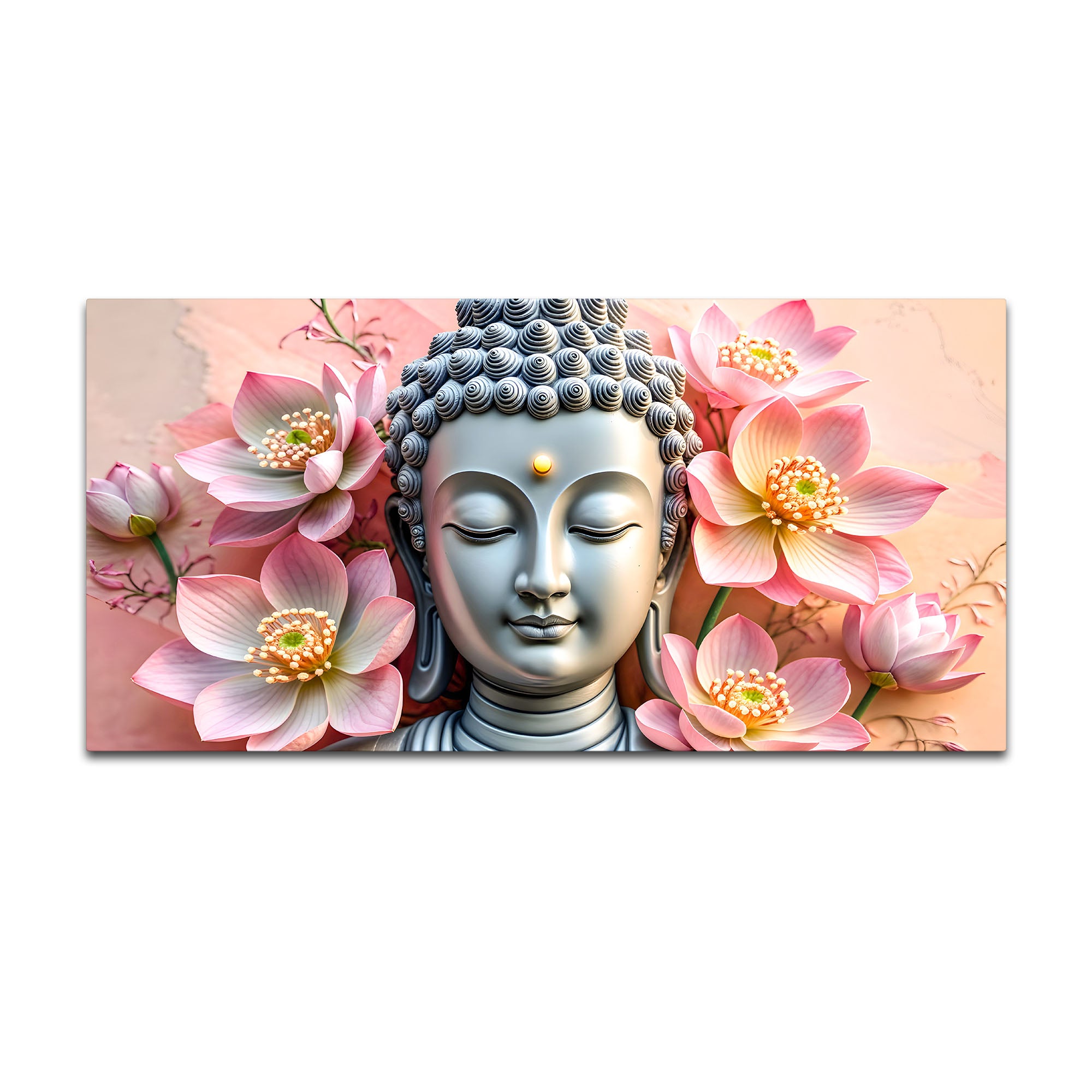 Buddha Spiritual Wall Painting for Office & Living Room Decor