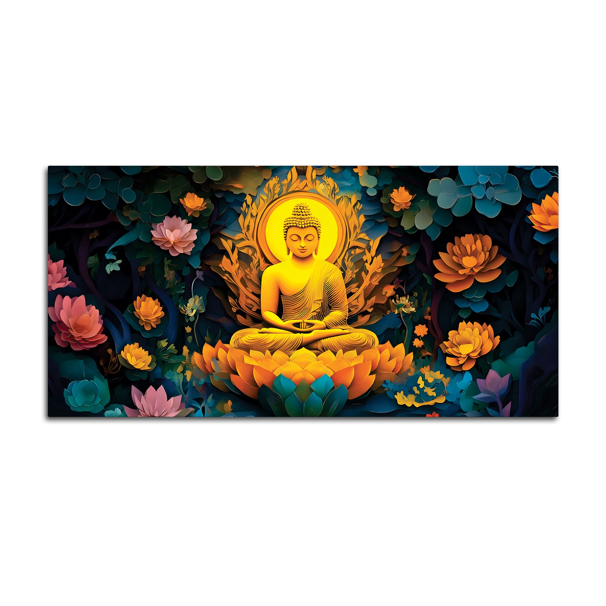 Buddha Still Mind Painting for Decor
