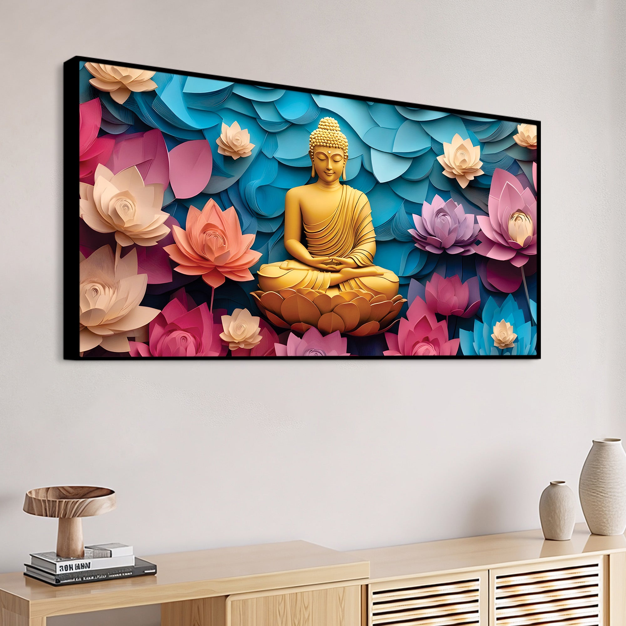 Buddha Stillness Painting for Wall Display