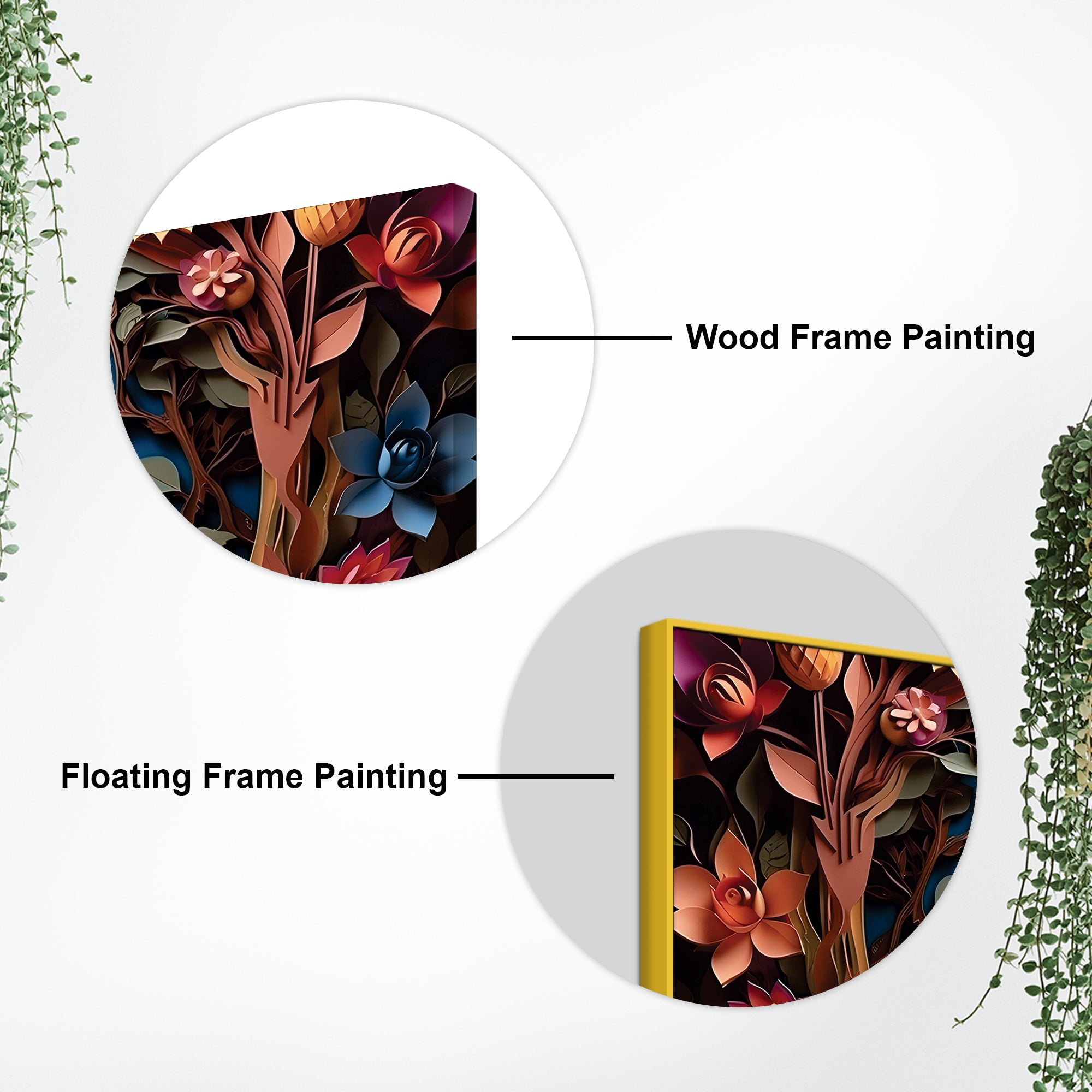 Buddha Wall Art with Floral Design – Luxury Canvas Painting