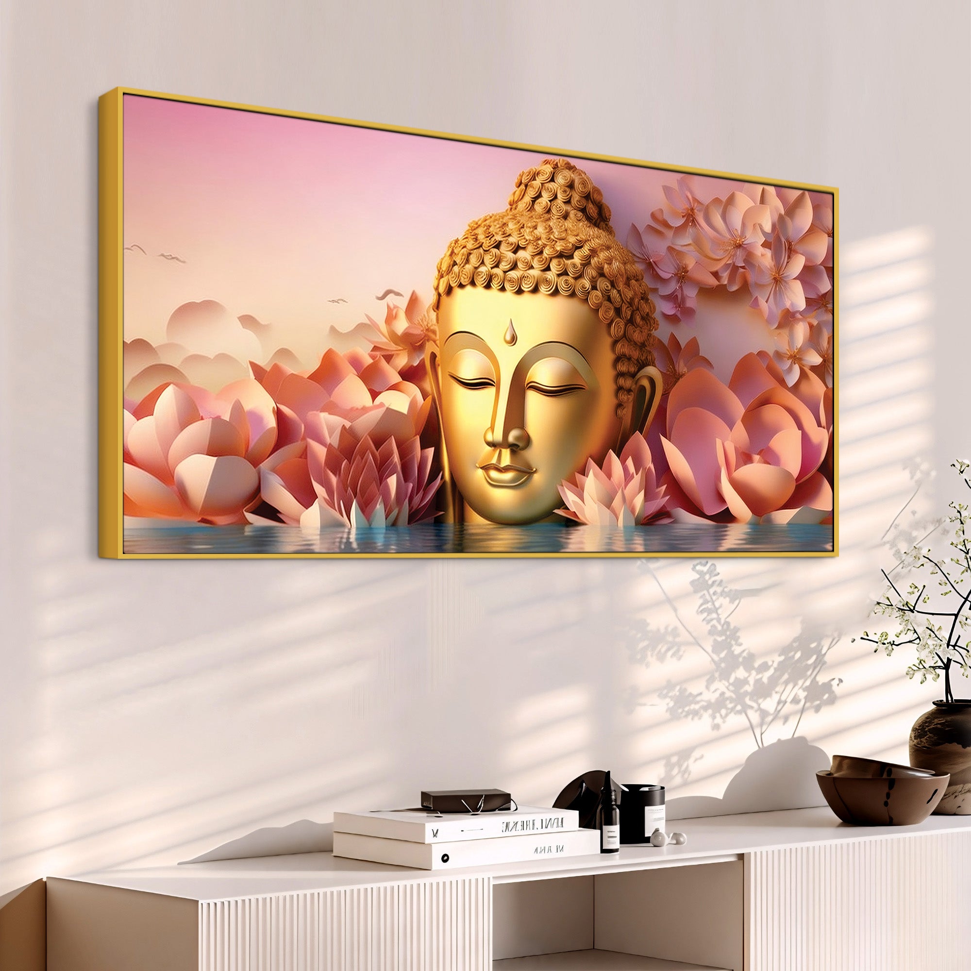 Buddha Wall Painting Decor for Artistic Home Styling