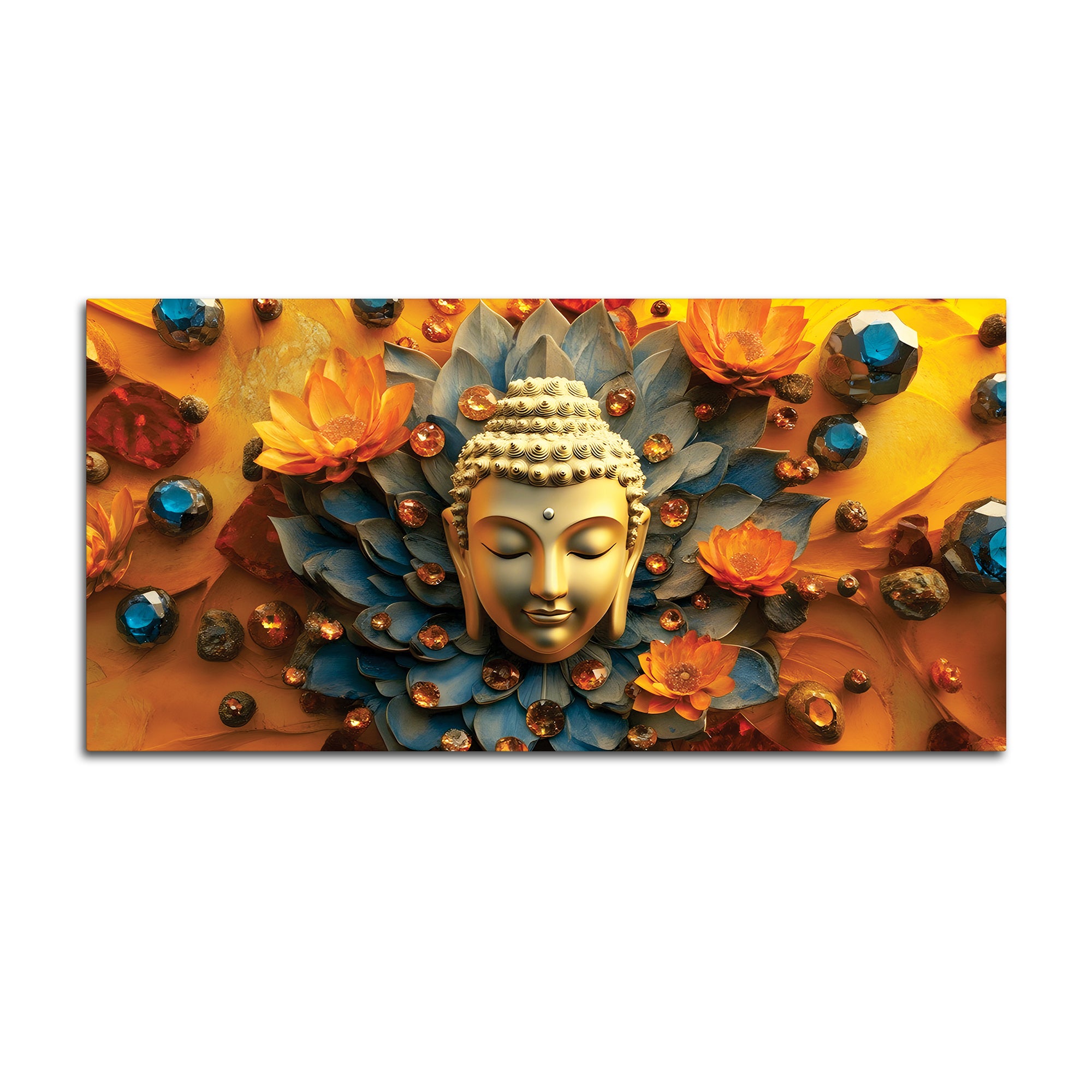 Buddha Wall Painting Decor for Elegant Interiors
