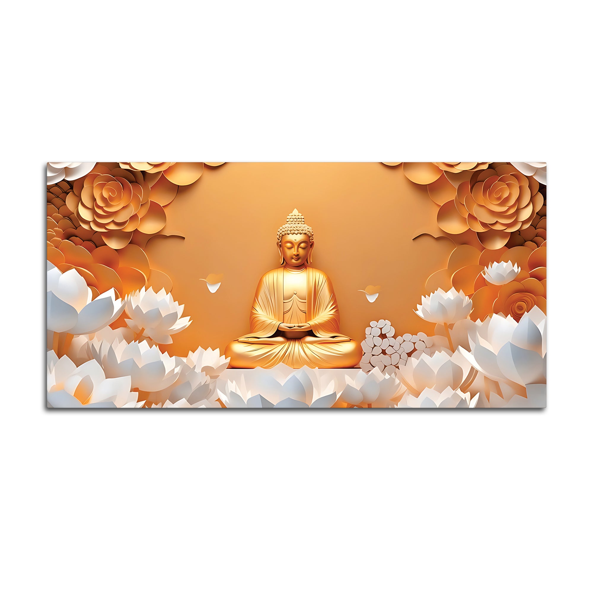 Buddha Wall Painting for Living Room Wall Décor