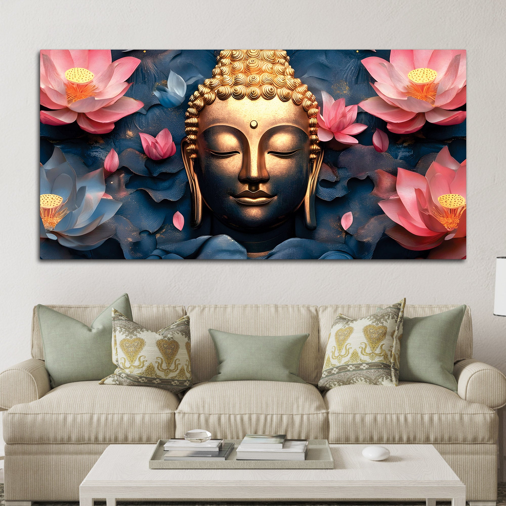 Buddha Wall Painting for Luxury Home Décor