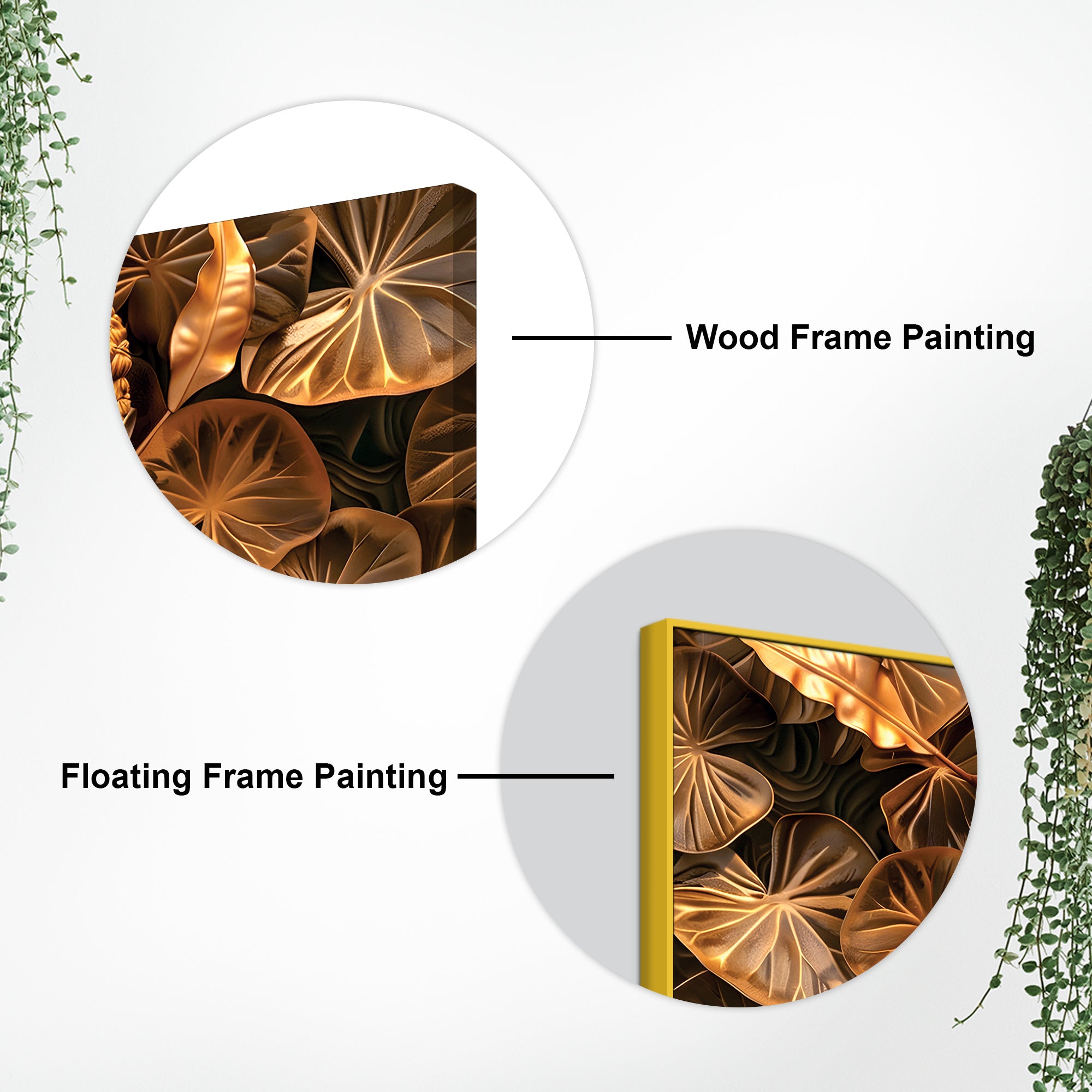 Buddha Wall Painting with Lotus & Floral Art-Decorative Canvas