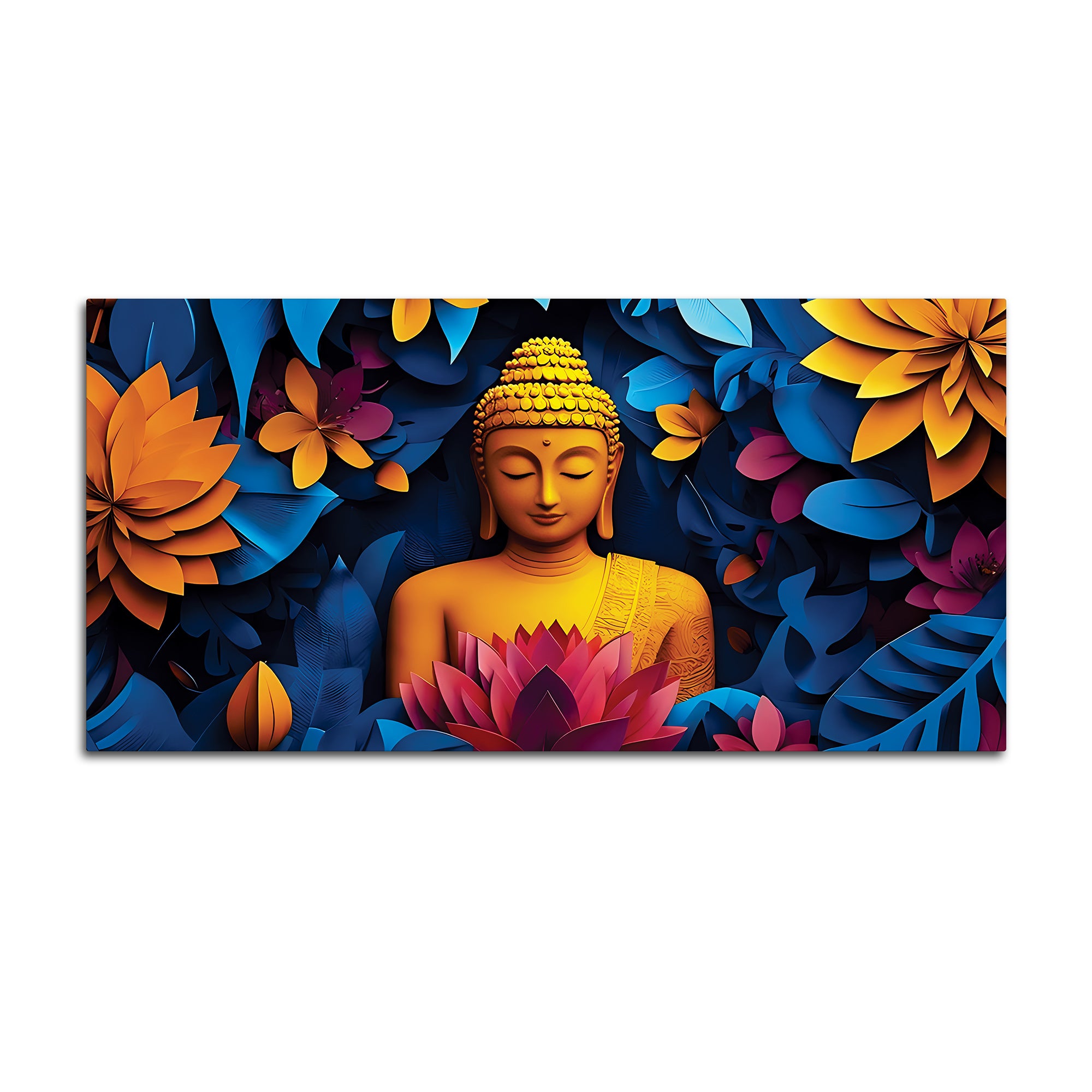 Buddha Wisdom Painting for Spiritual Decor