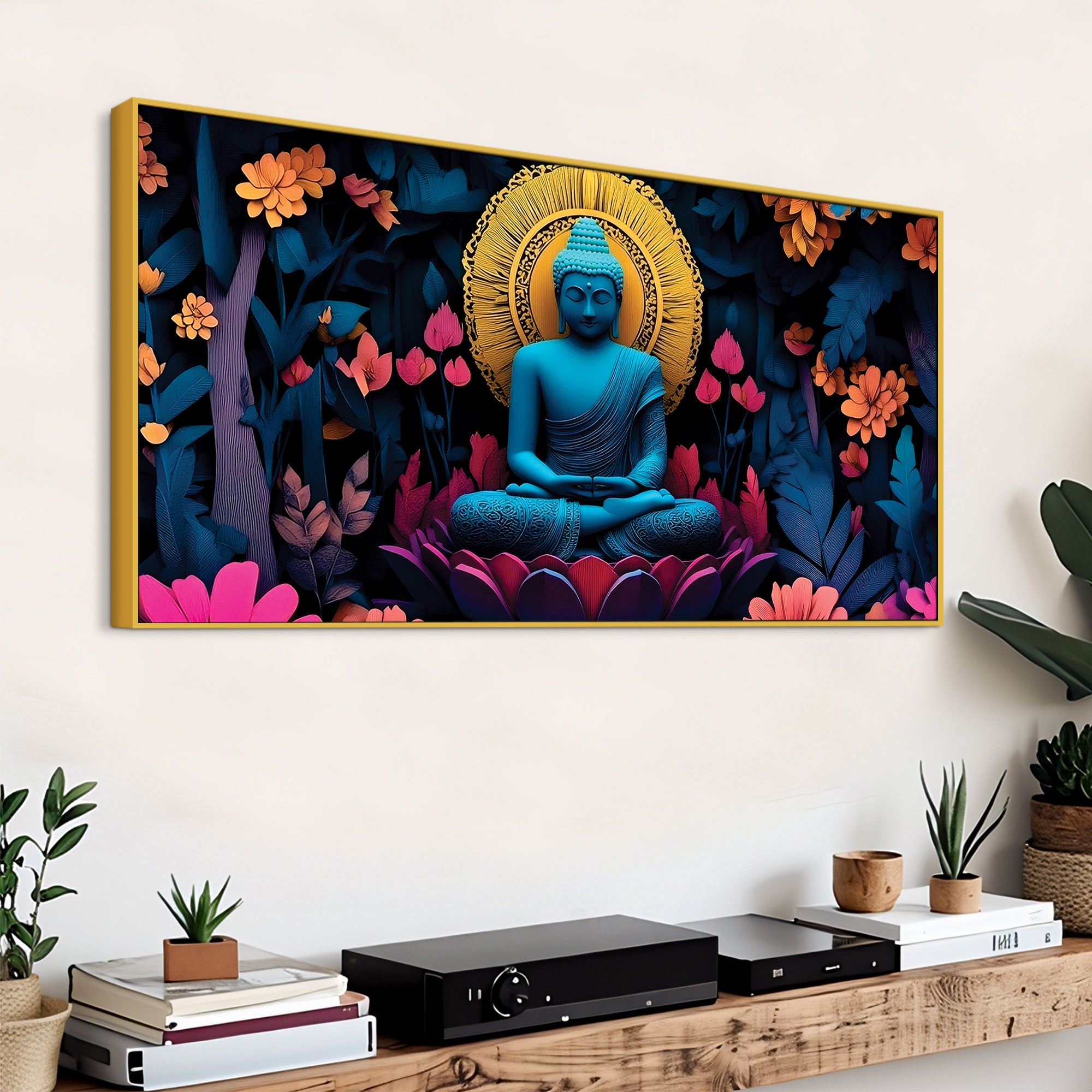 Buddha Yoga Painting for Meditation Spaces